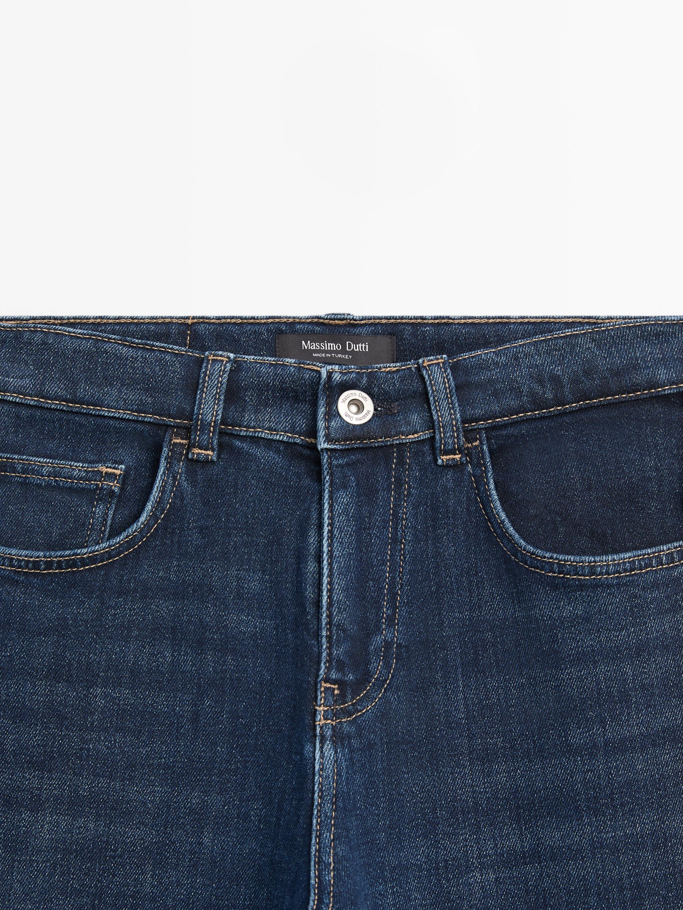 Mid-rise bell bottom jeans
