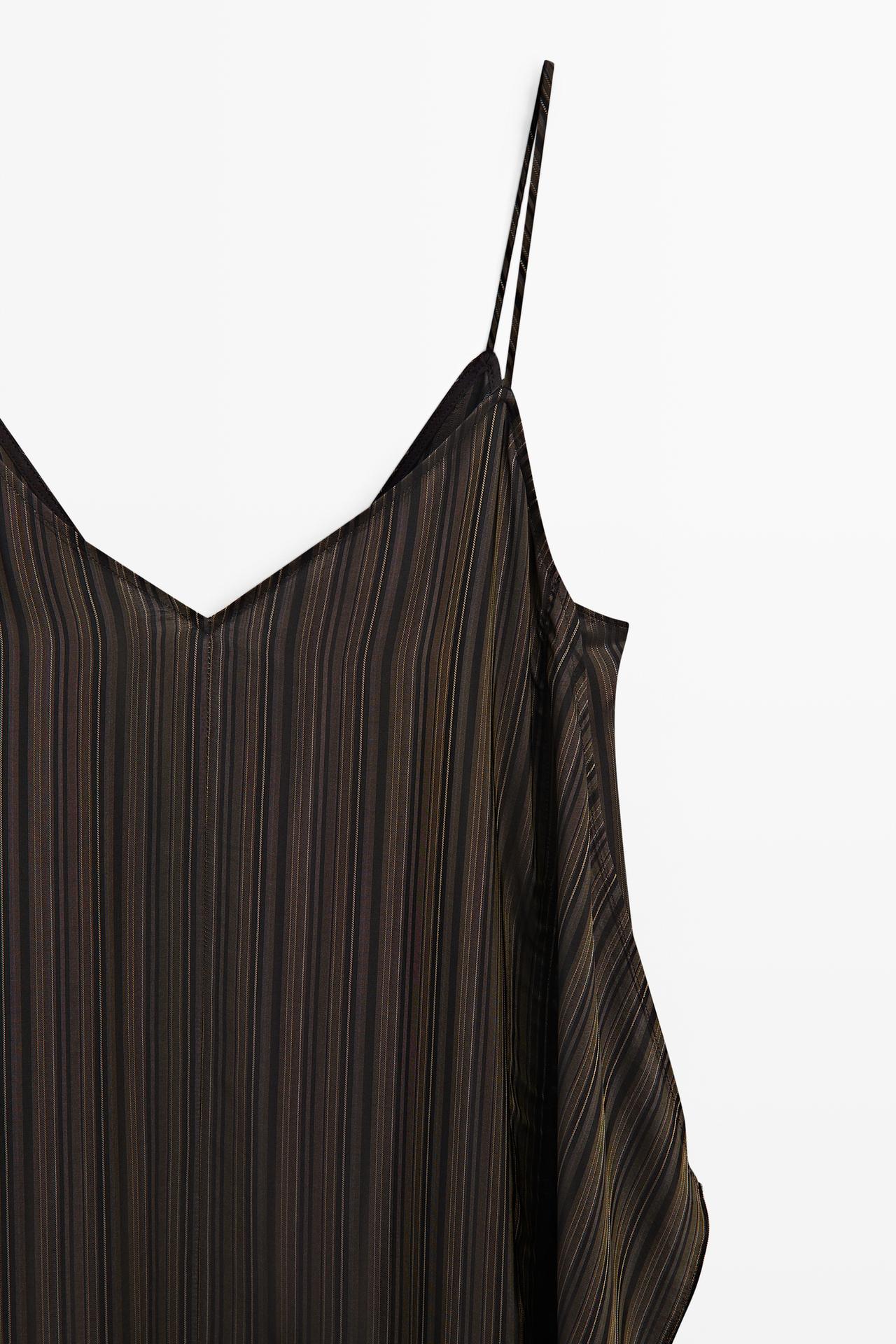 Asymmetrical flowing midi dress — DARK GREY