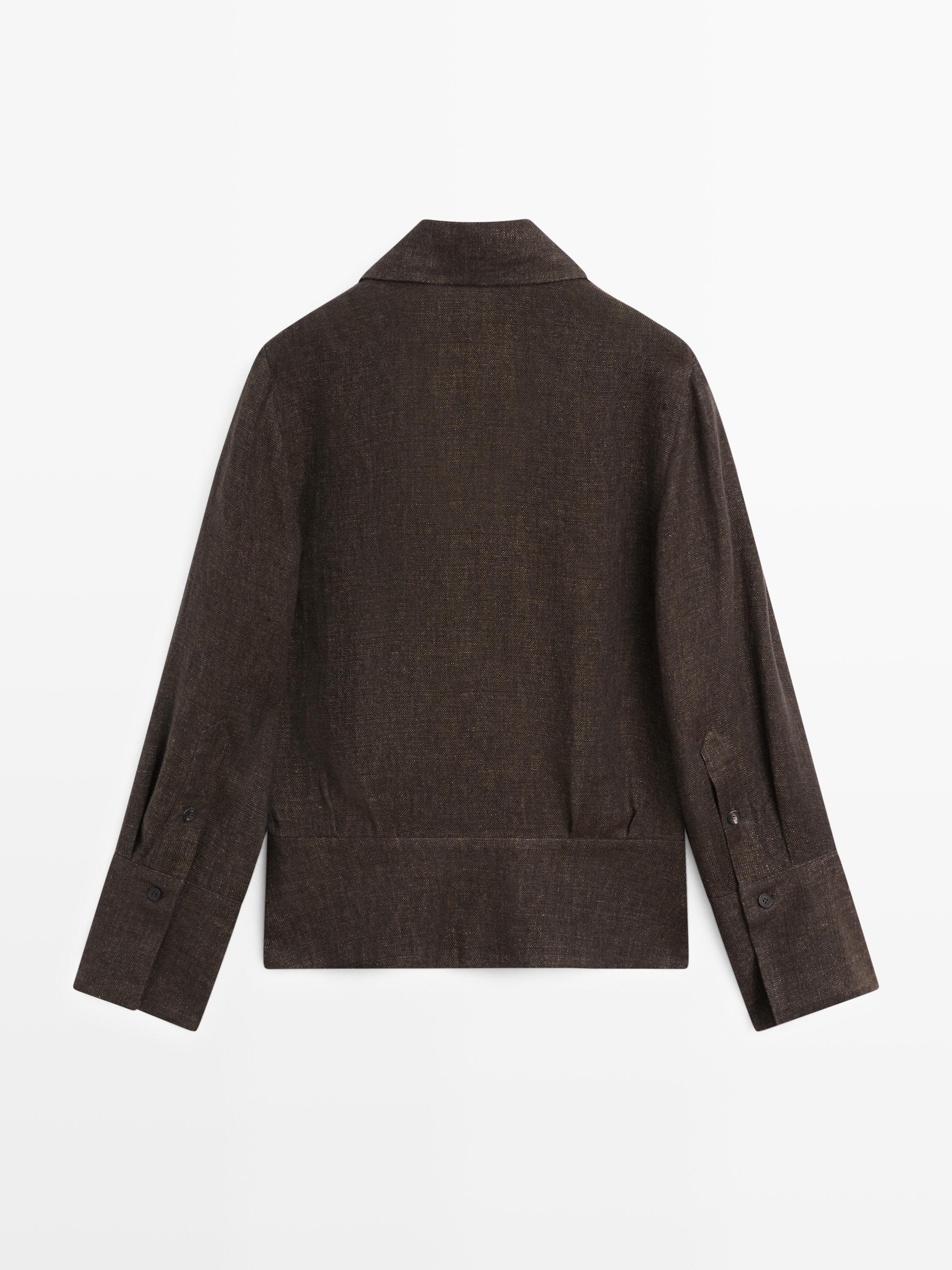 Surchemise total look lin mélangé