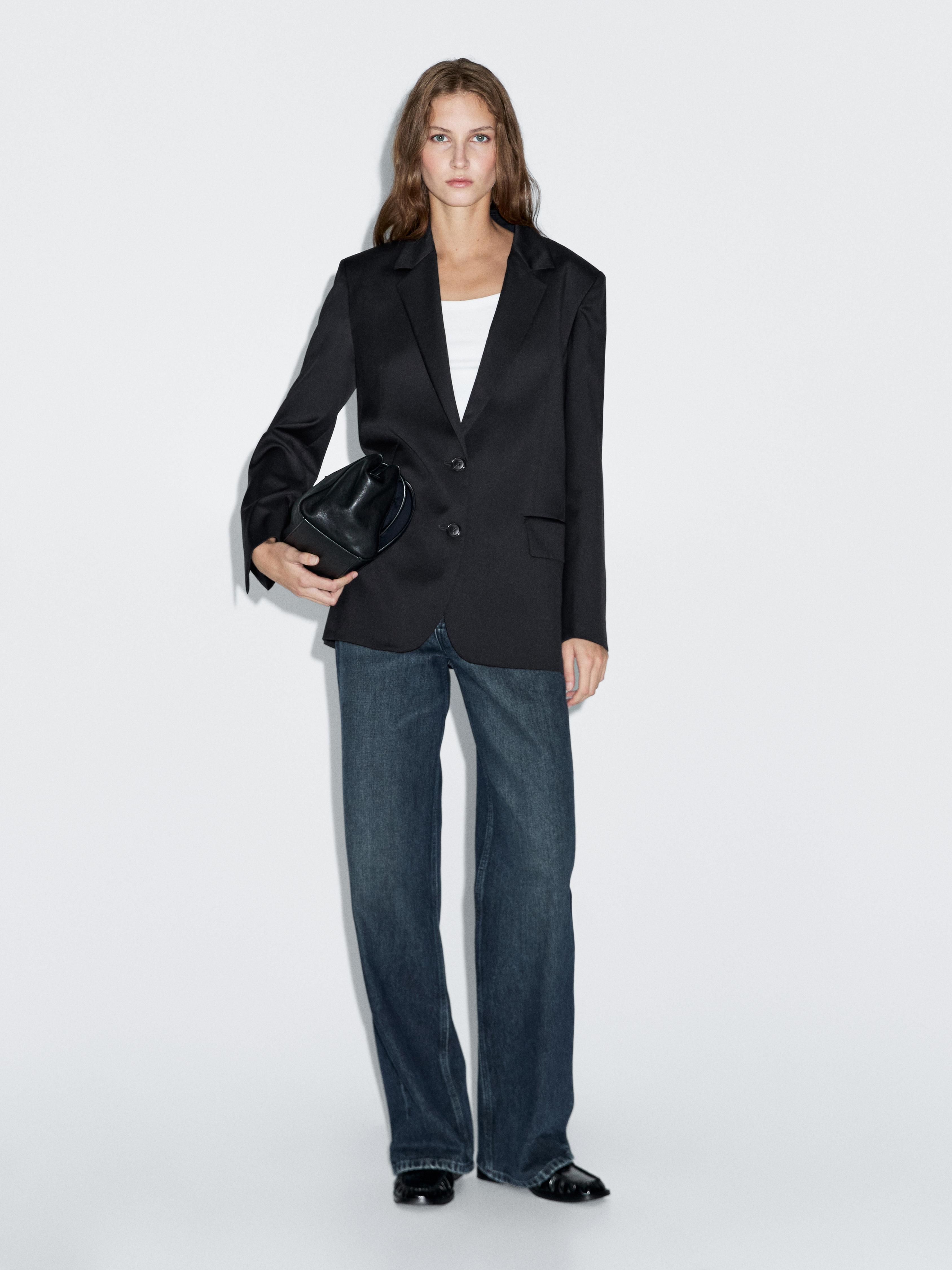 Blazer à deux boutons 100 % extra-fin