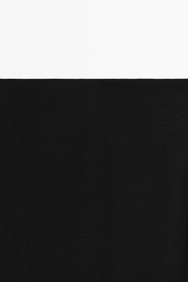 Stretch wool blend long skirt - LIMITED EDITION — BLACK 9