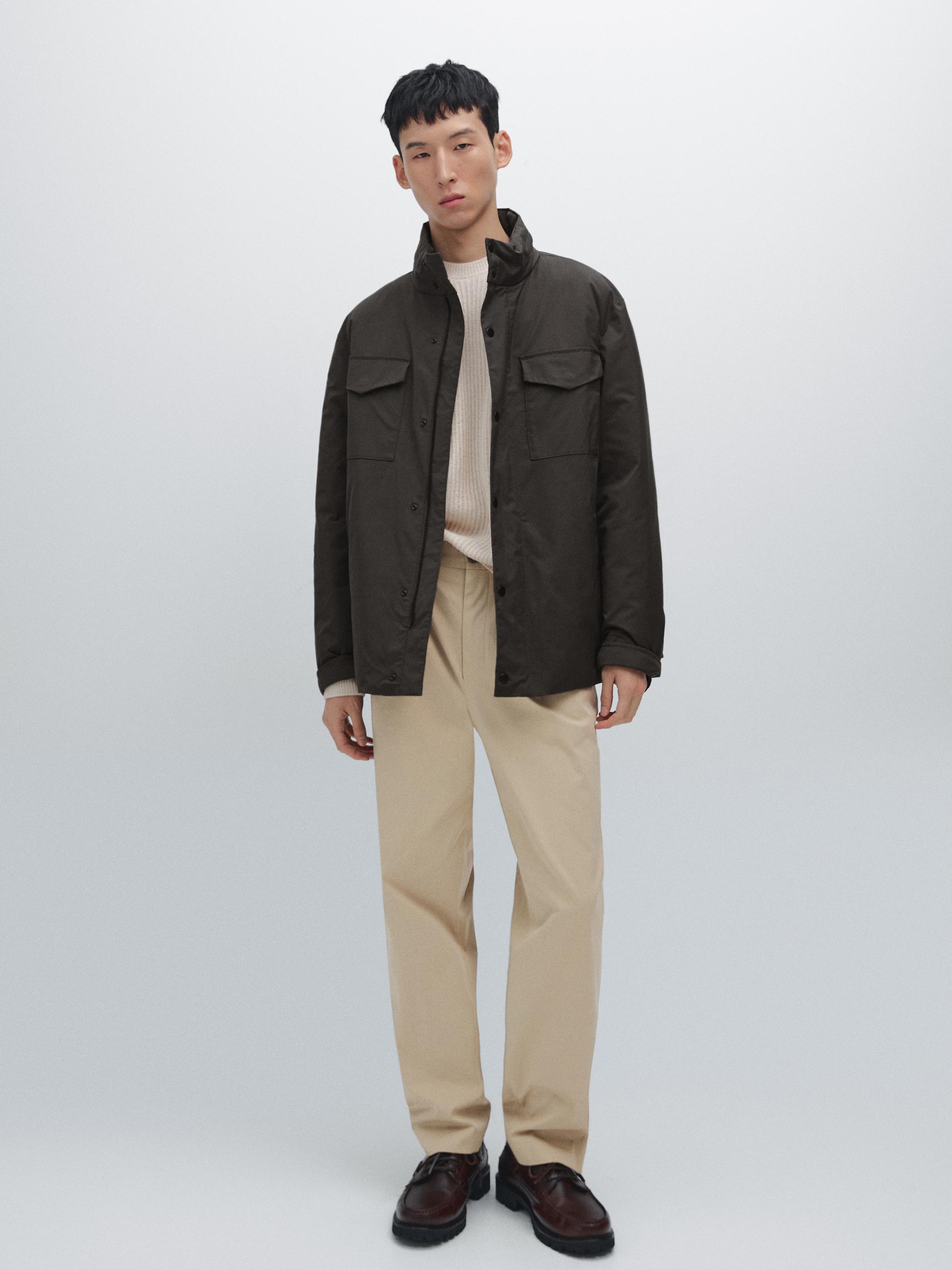 Water-repellent puffer jacket