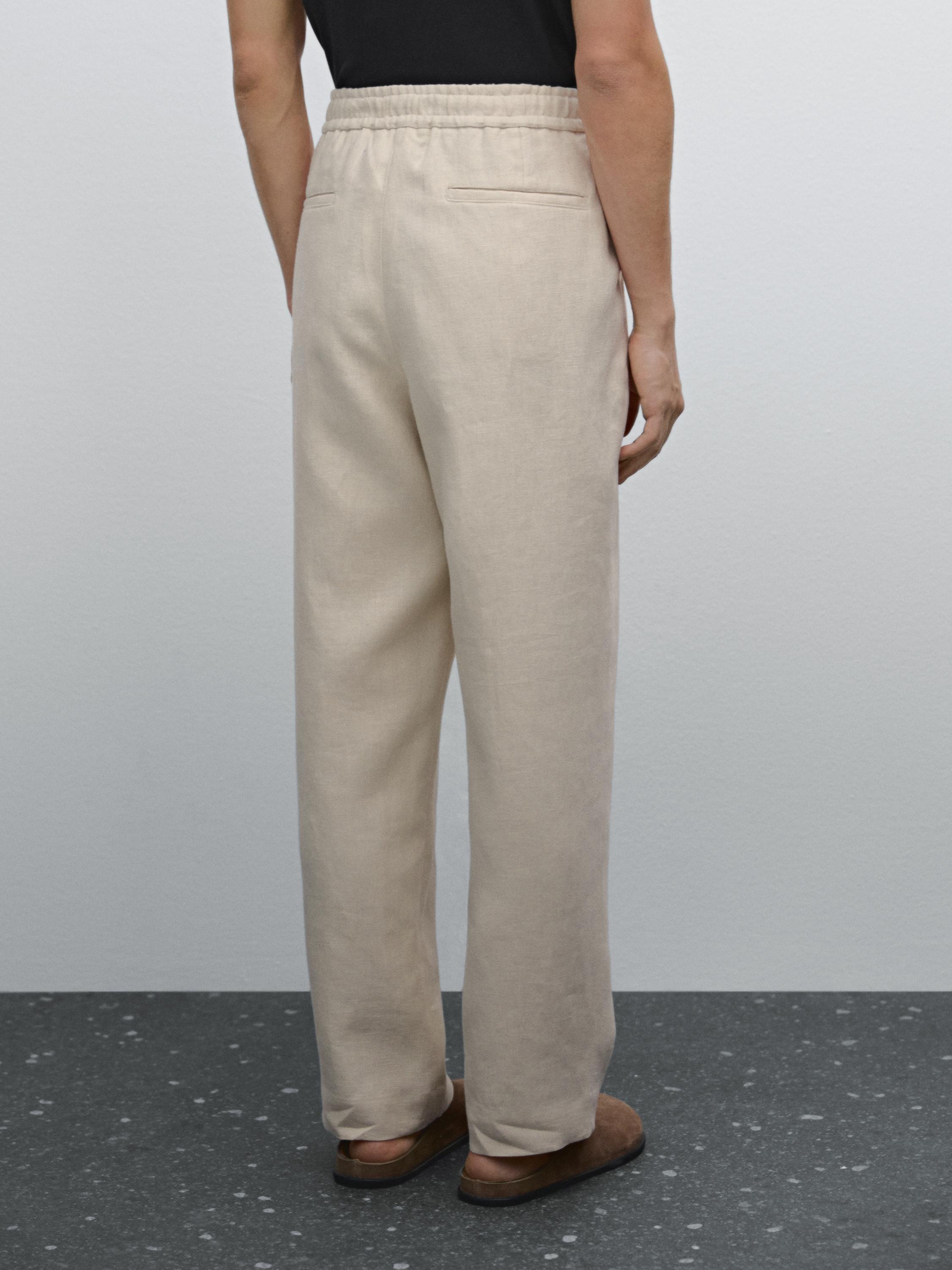 Leichte Hose aus 100 % Leinen