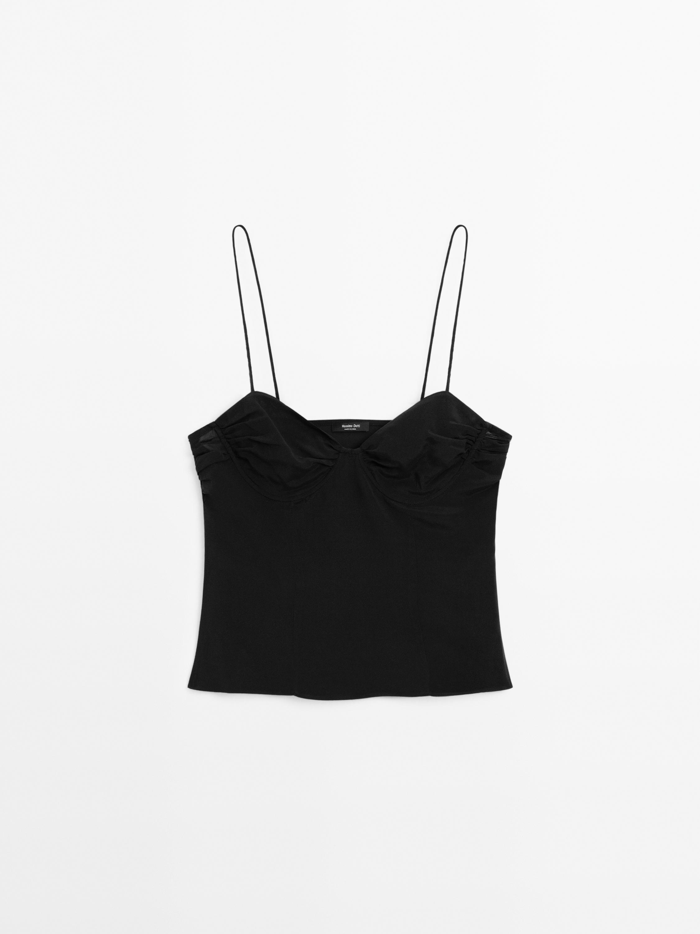 Underwired detail straps top