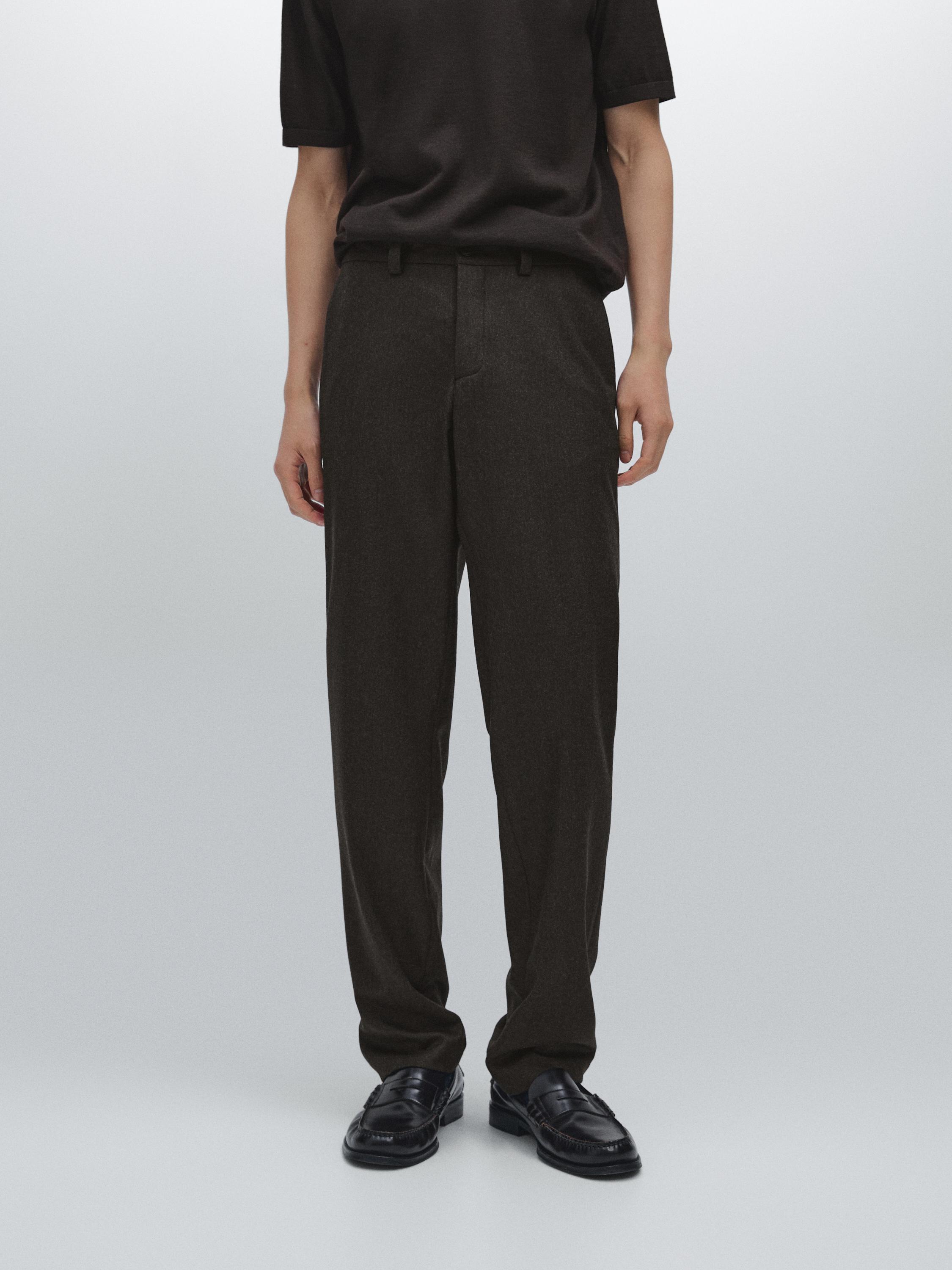 100% wool suit trousers