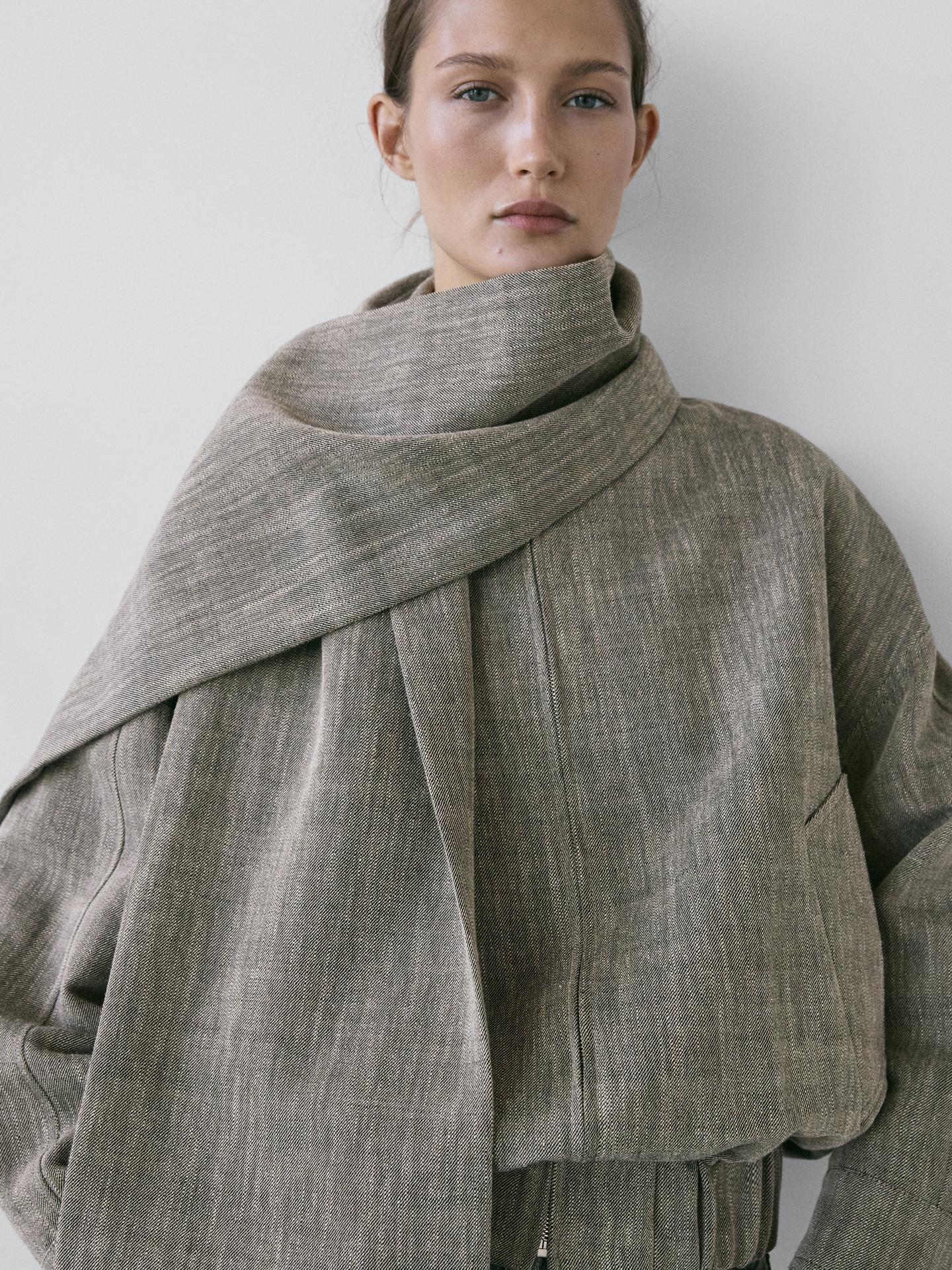 Wunderschne Jacke Mit Schal Ebenbild