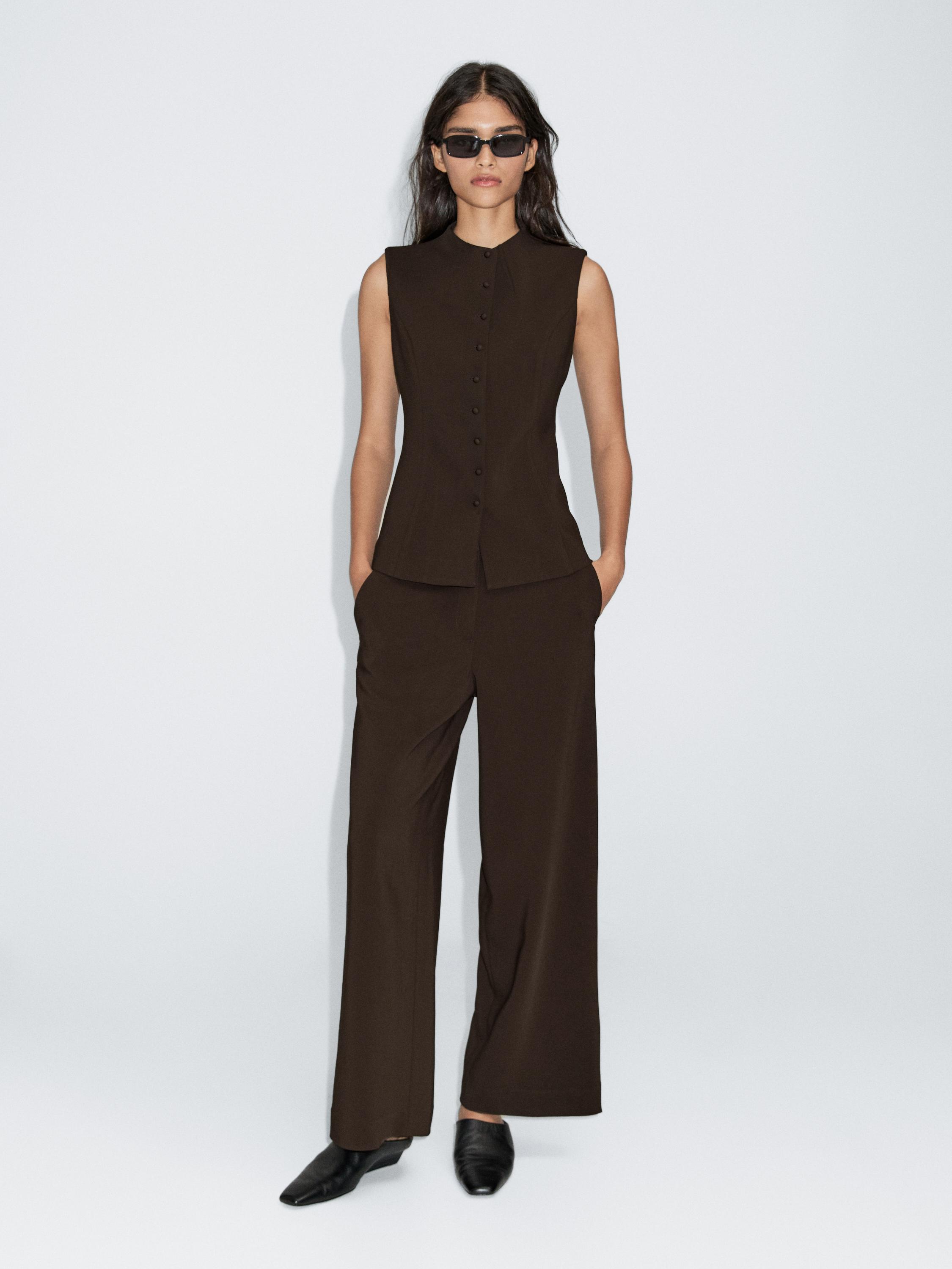 Formal wide-leg trousers