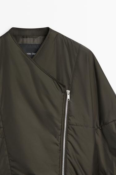 Lightweight quilted bomber jacket — KHAKI 9