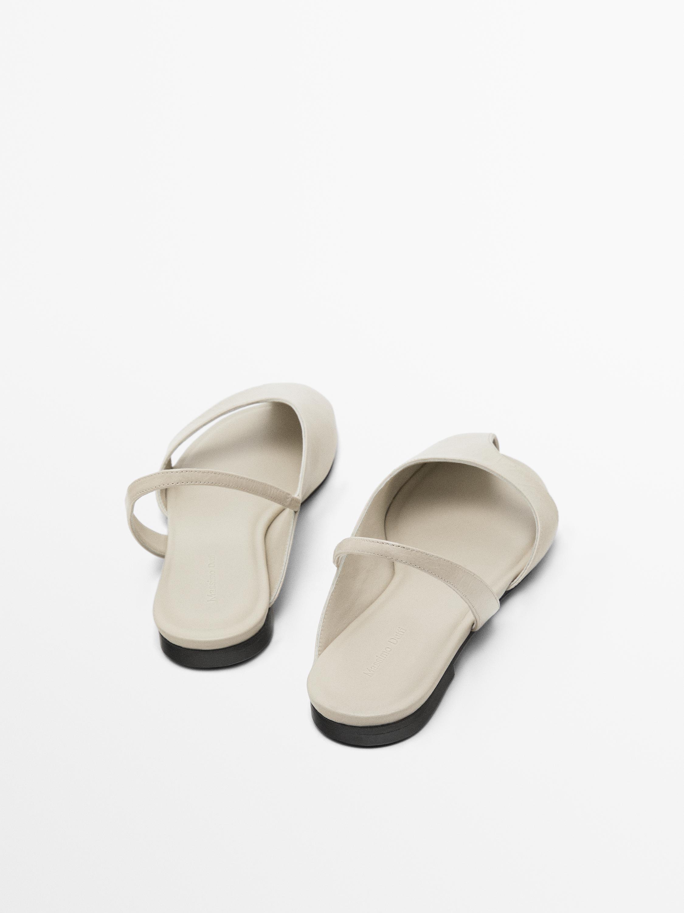 Asymmetric ballet flats