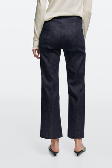 Flare-fit jeans with pocket detail — DARK BLUE 5