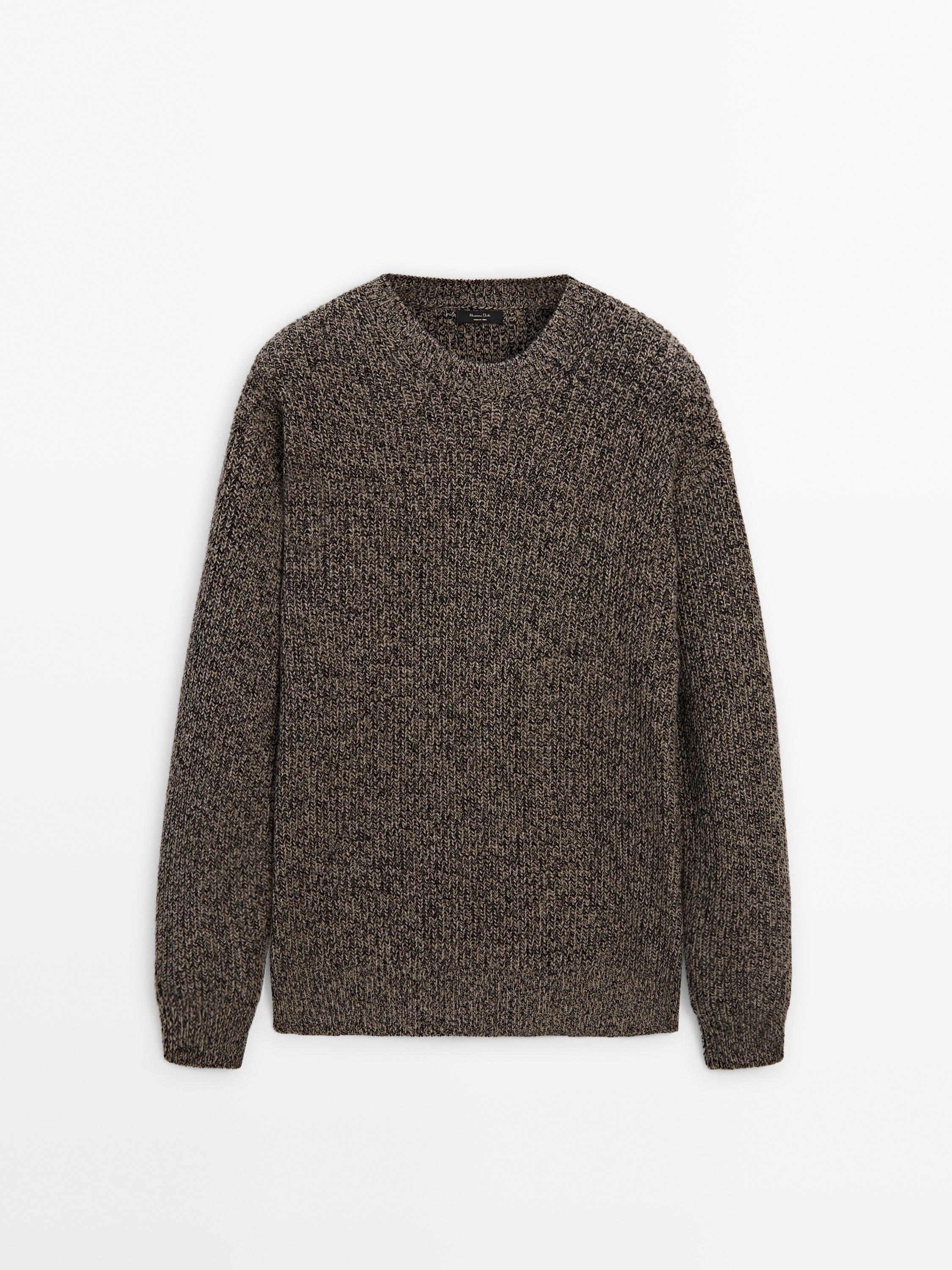 Twisted wool blend sweater