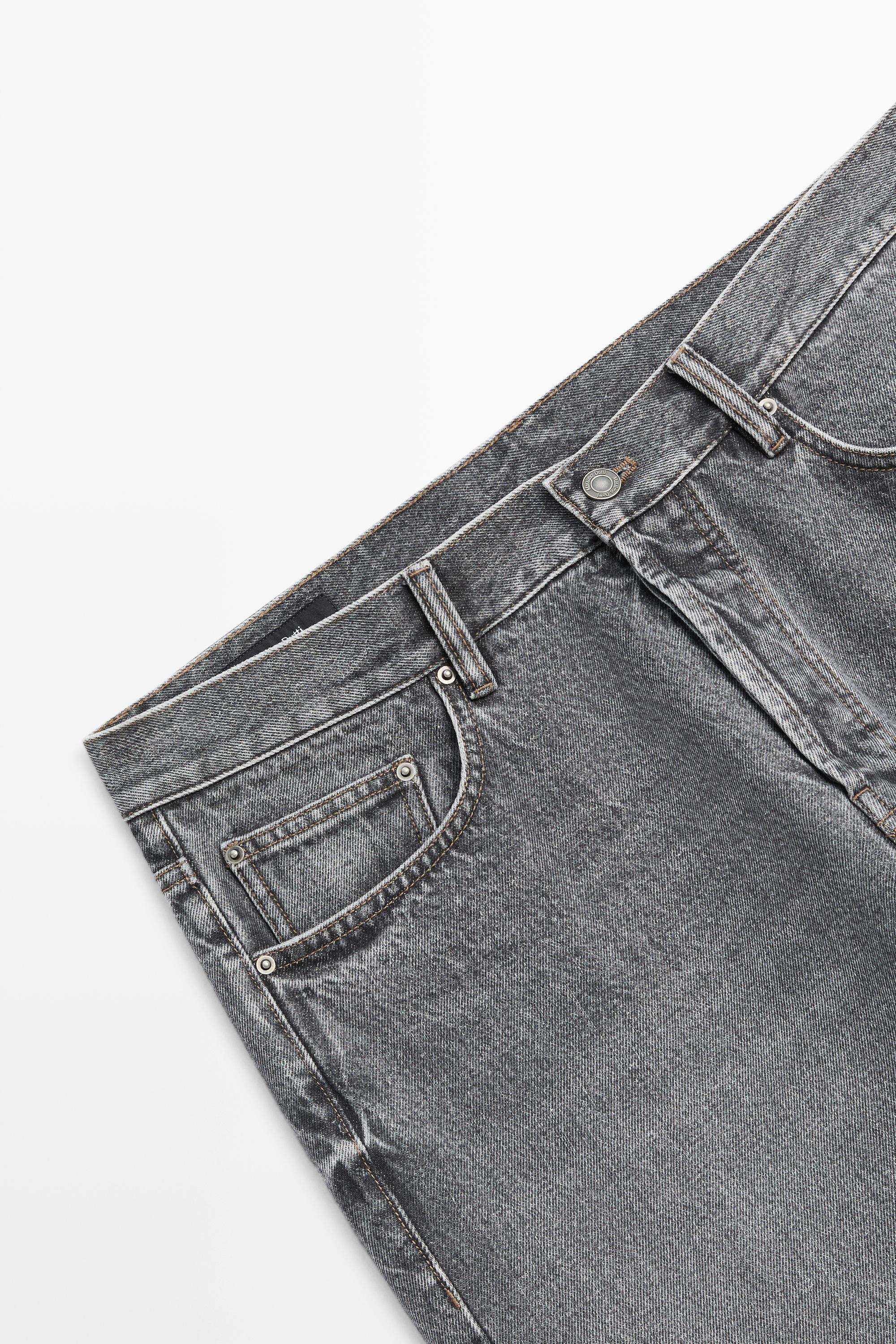 Straight-leg jeans — GREY