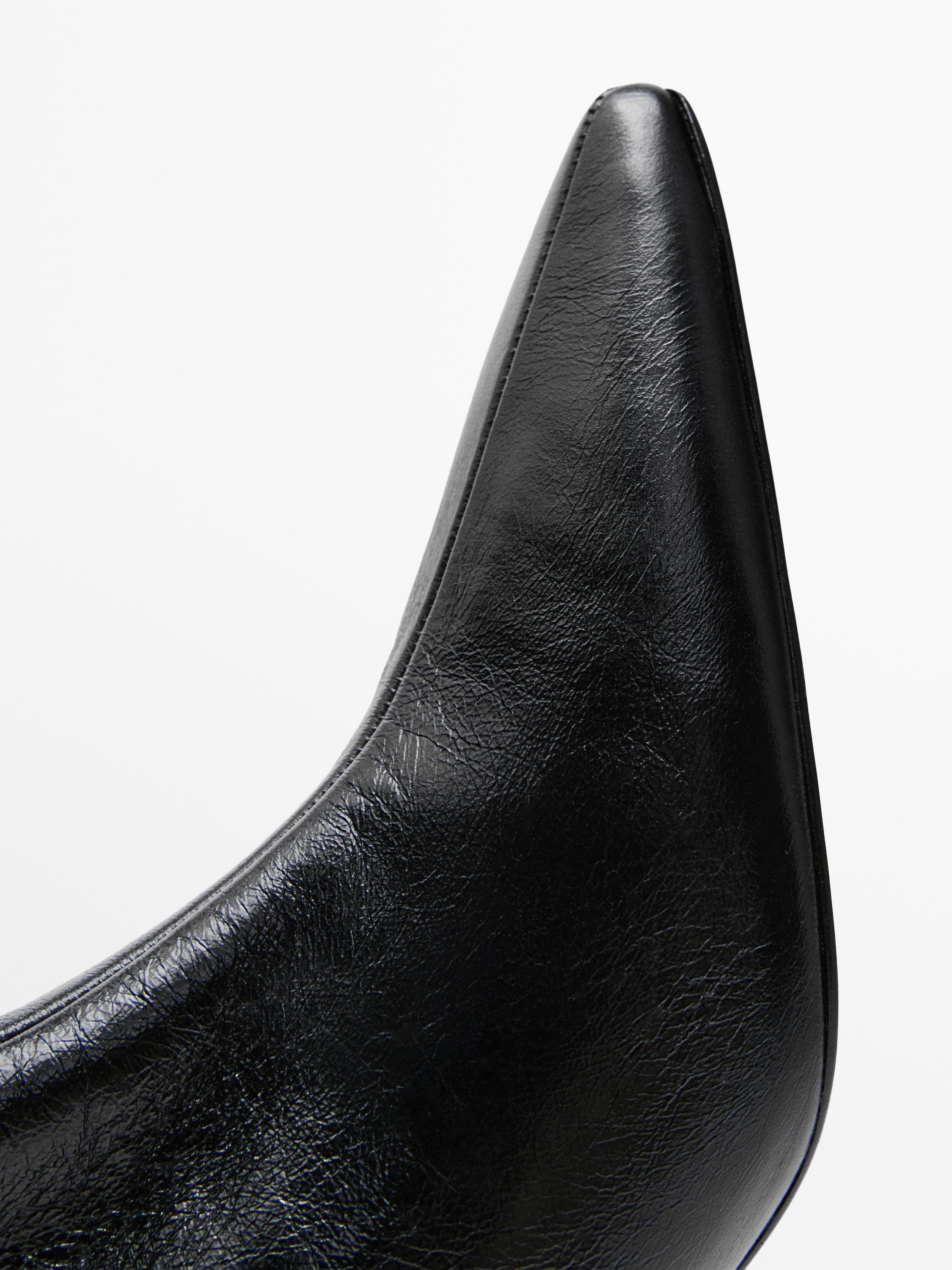 Stivaletto pelle tacco