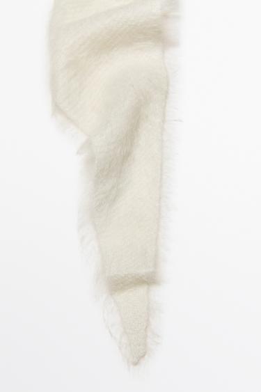 100% cashmere knit bandana — CREAM 3