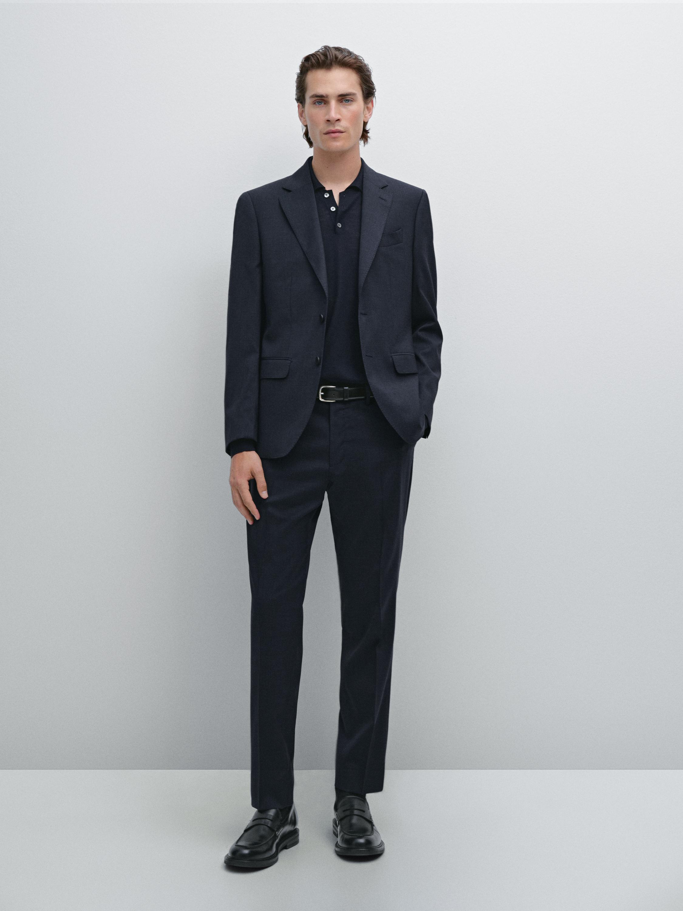 Houndstooth suit blazer
