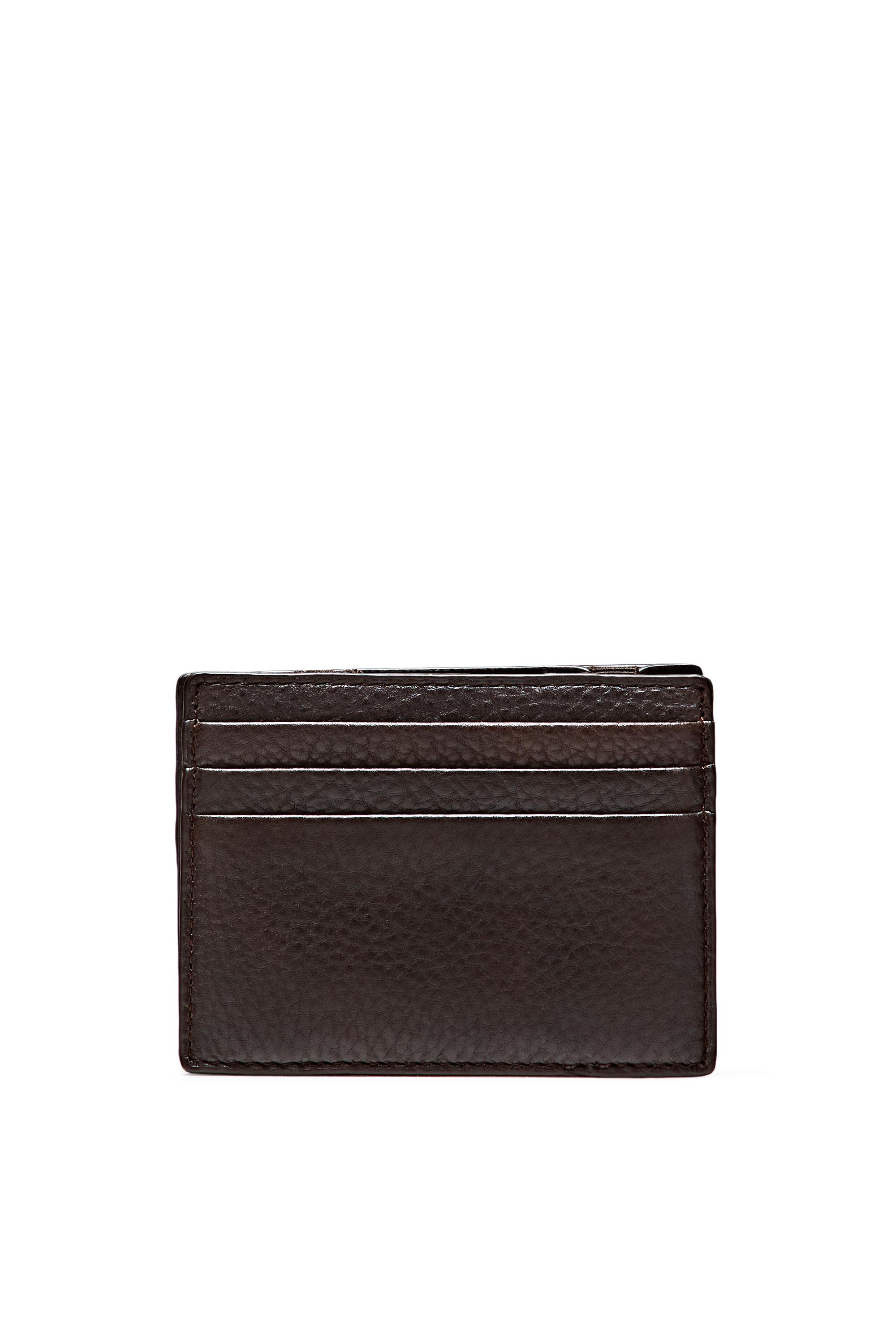 Nappa leather "magic" wallet — BROWN