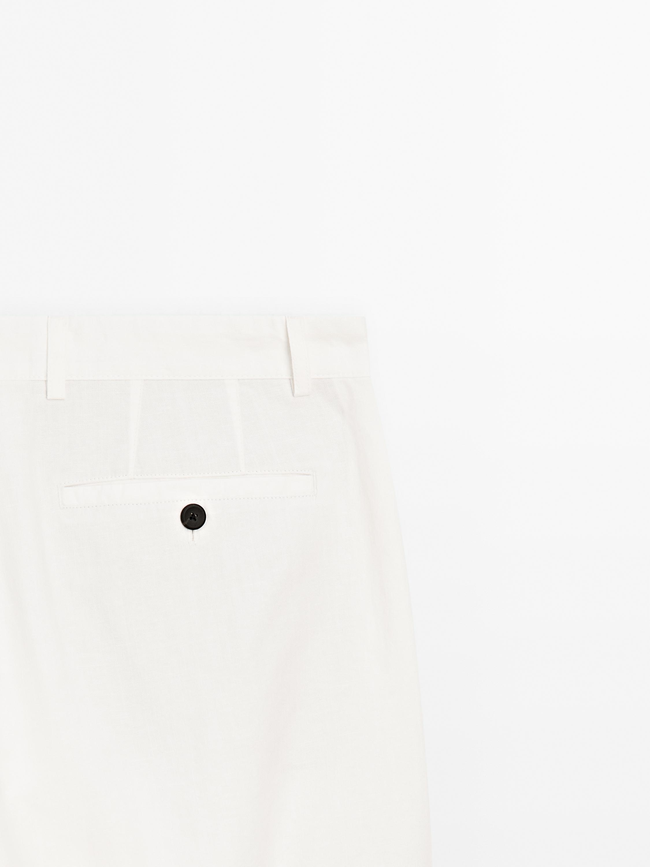 Tapered fit trousers