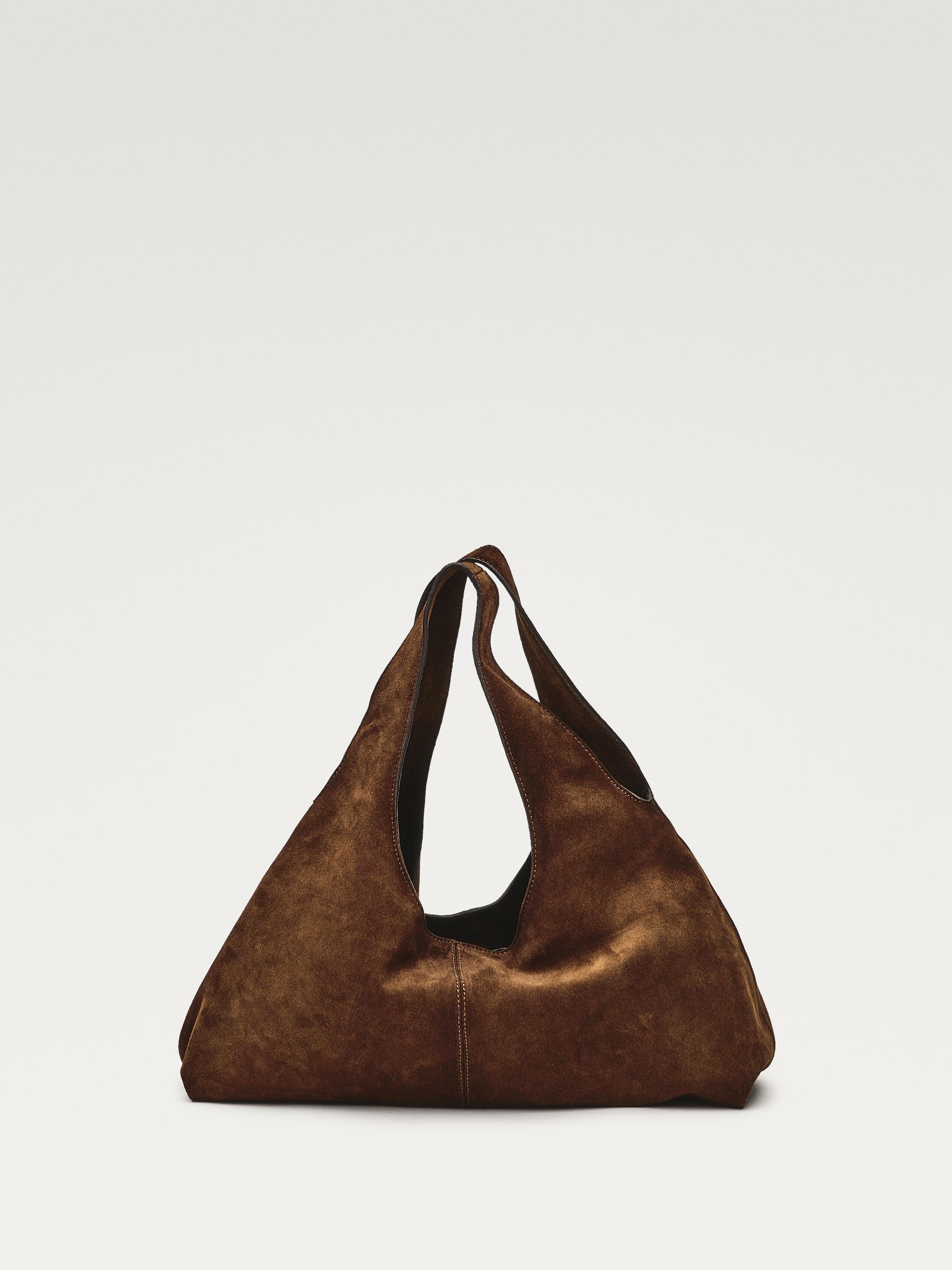 Medium split leather lady bag