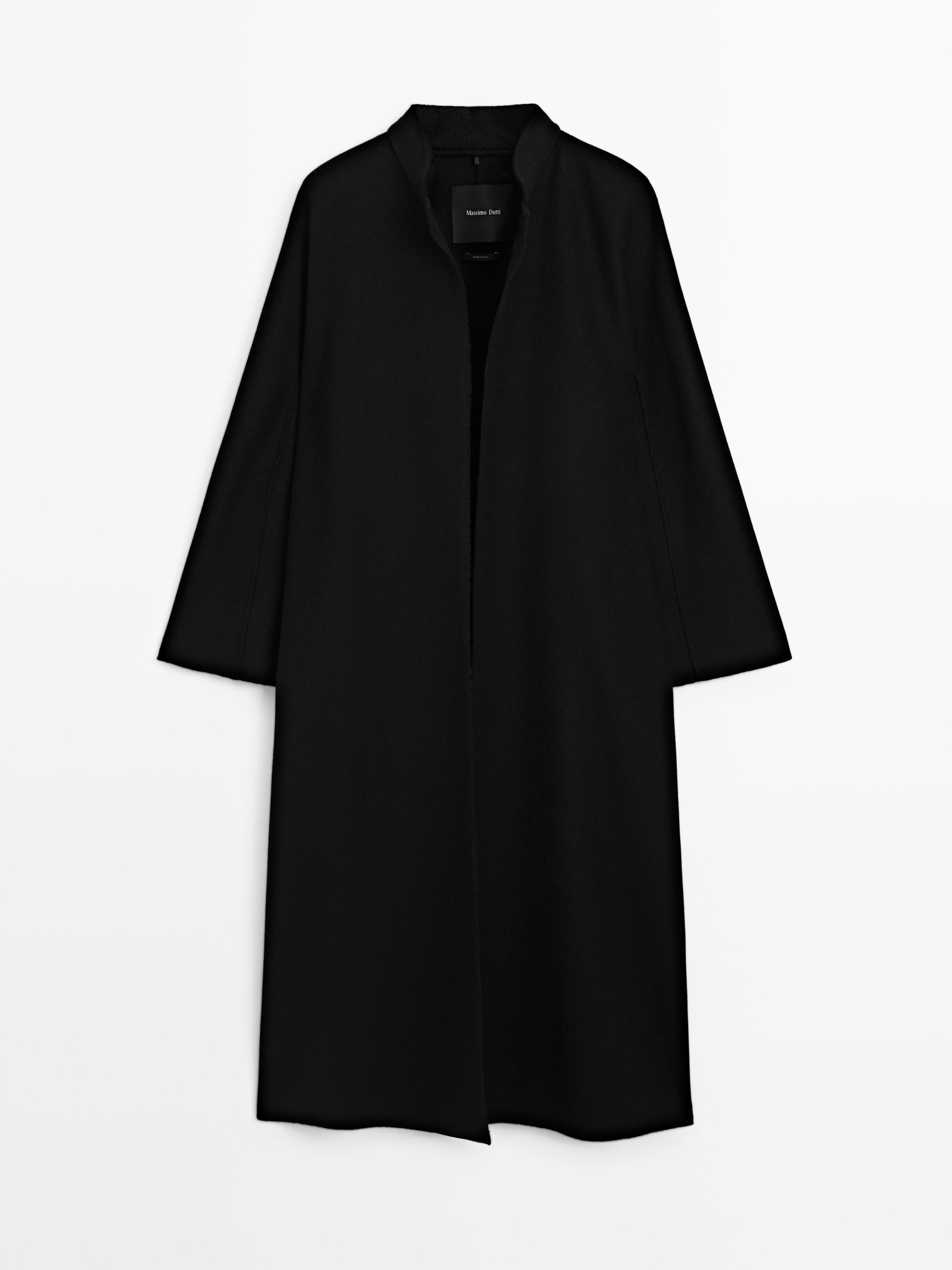Mao collar long coat
