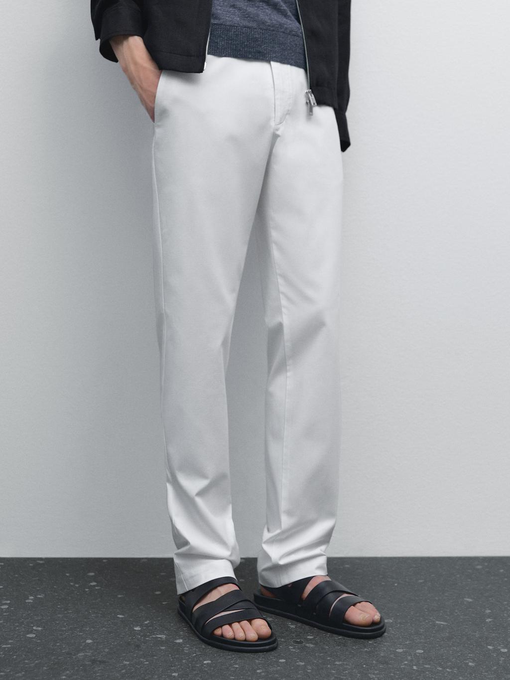 Pantalones chinos de hombre - Massimo Dutti - ES
