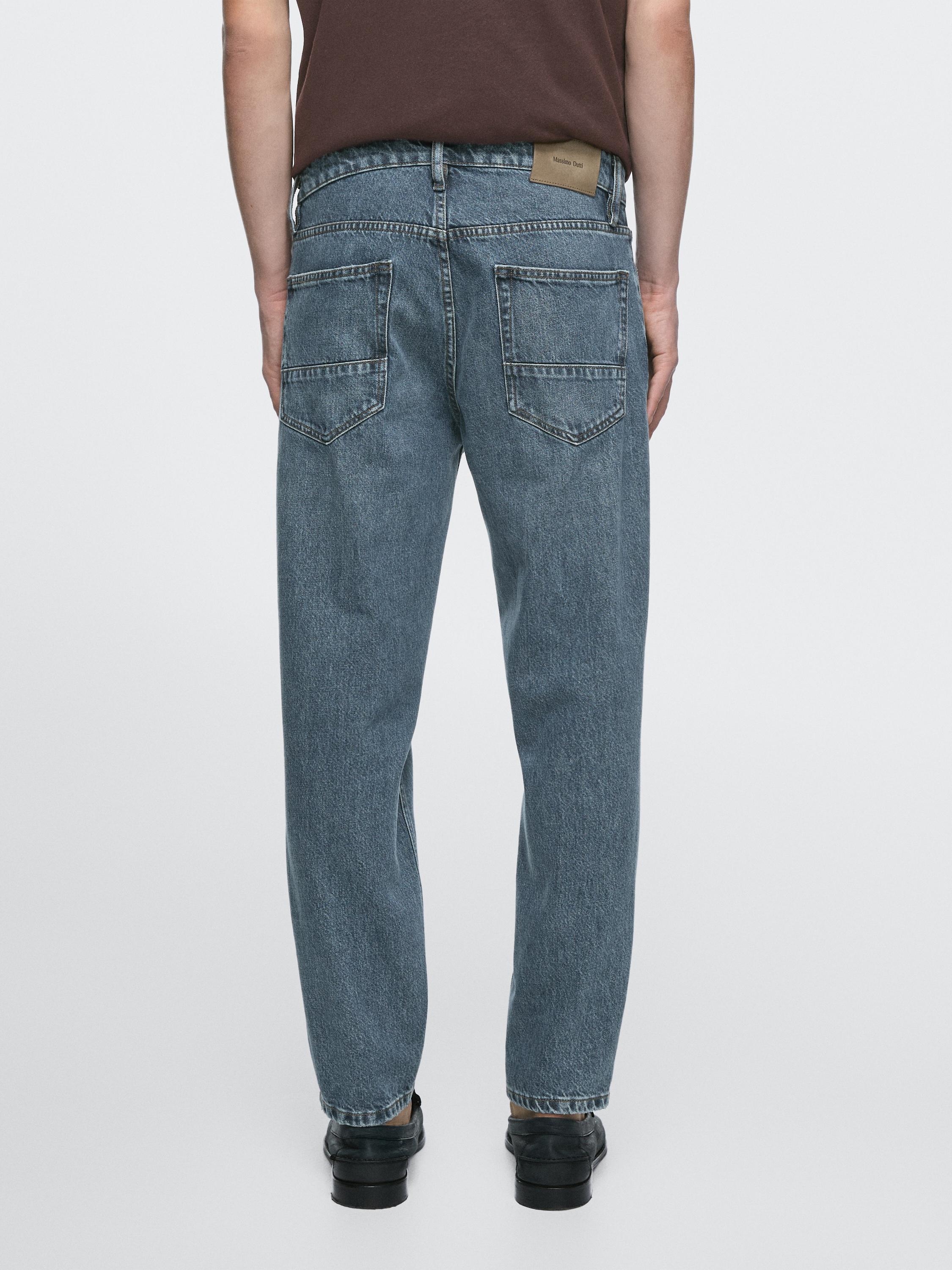 Cropped slim fit jeans — DEEP BLUE
