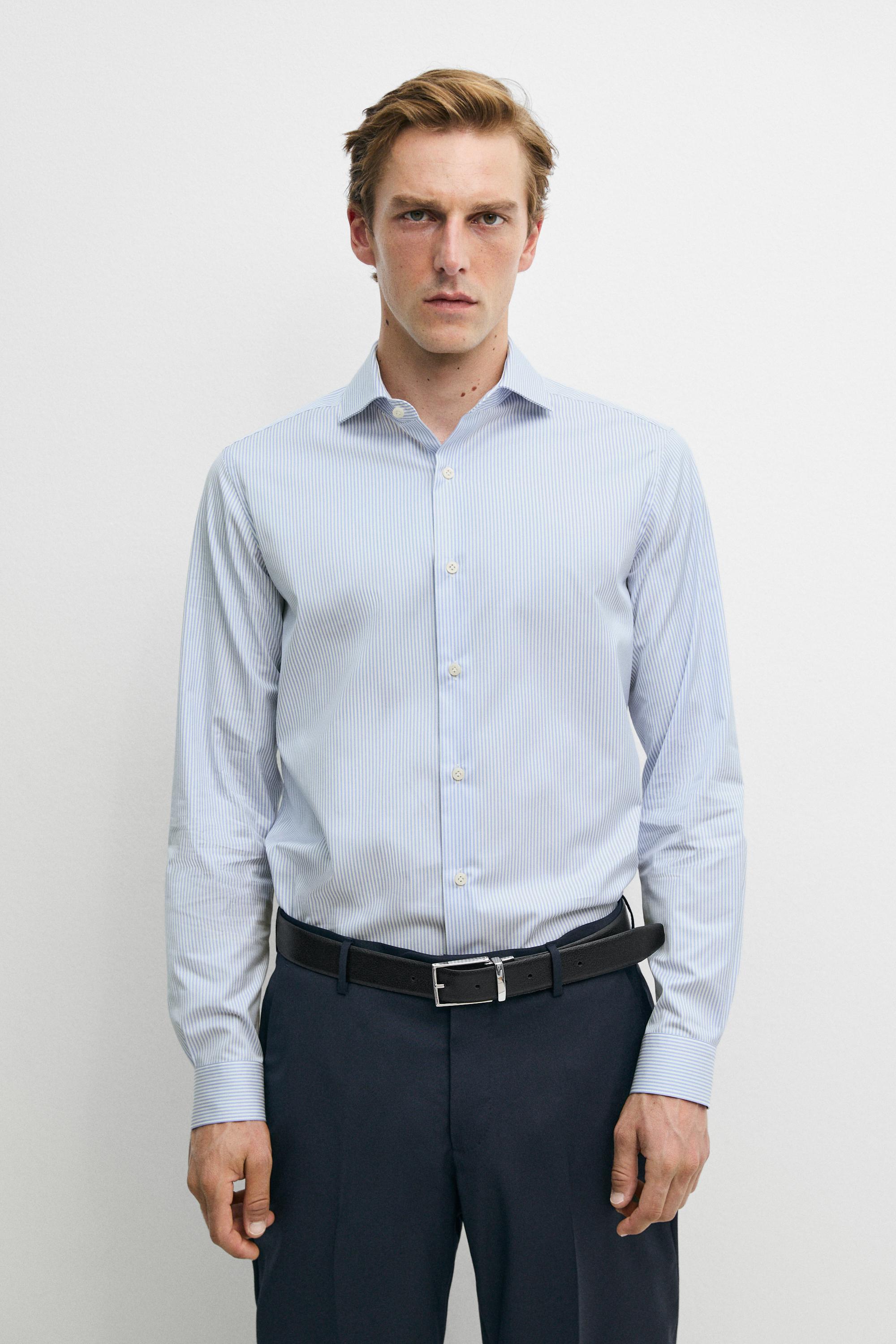 Slim fit striped tailored fit shirt