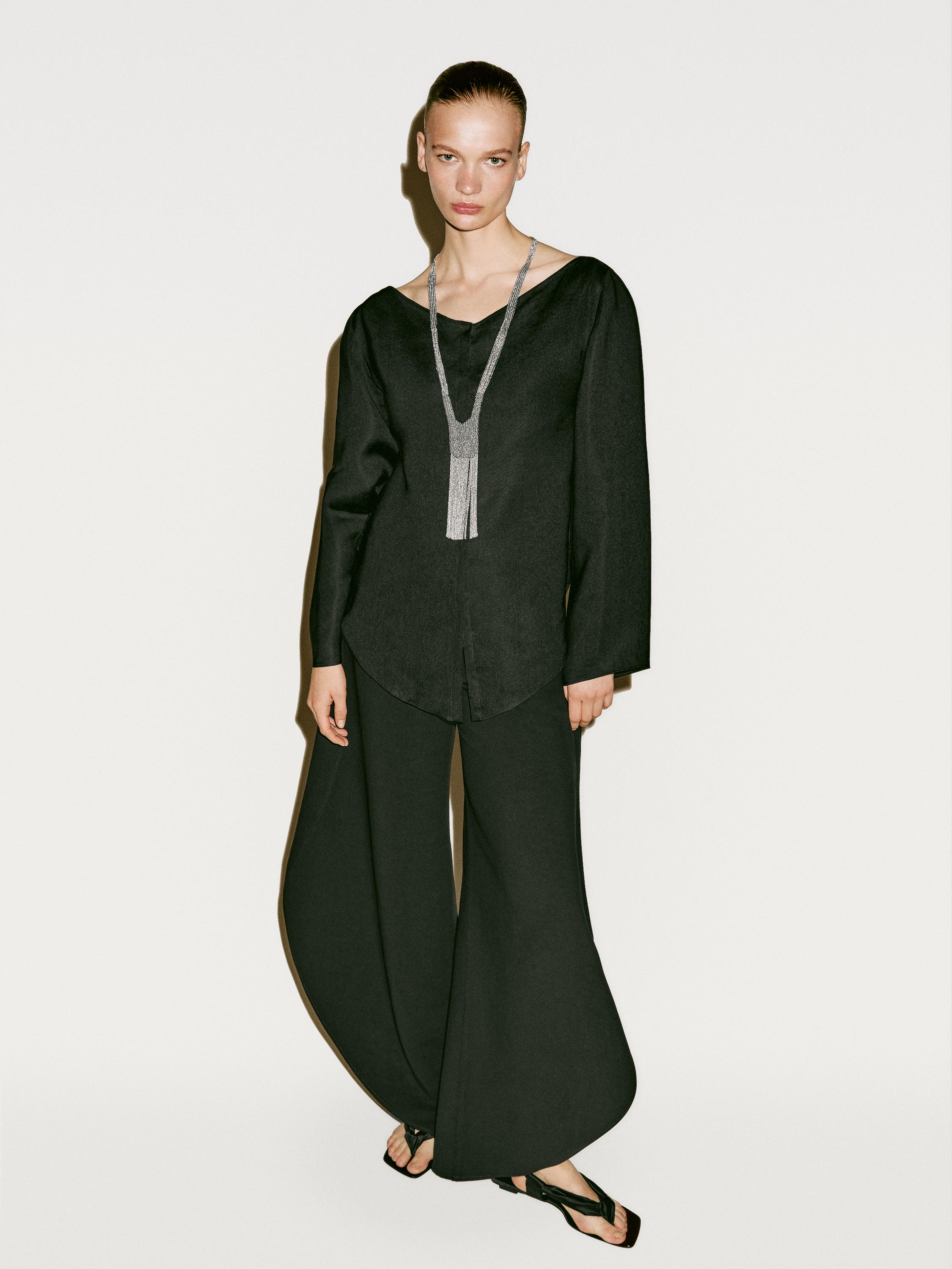 Linen blend boat neck shirt - Limited Edition
