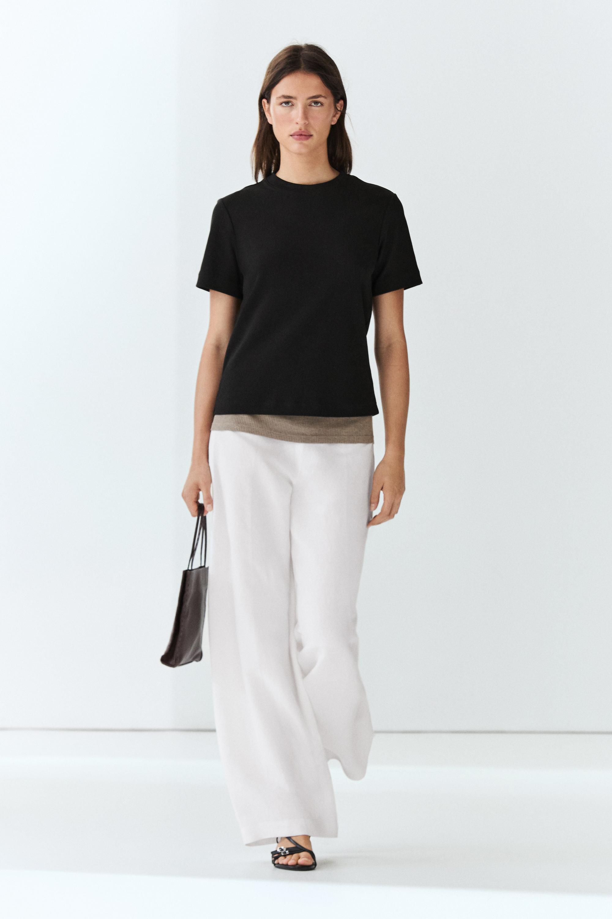 Short sleeve interlock T-shirt — BLACK