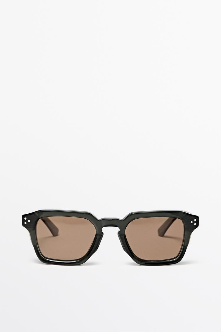 Rectangular sunglasses — GREEN