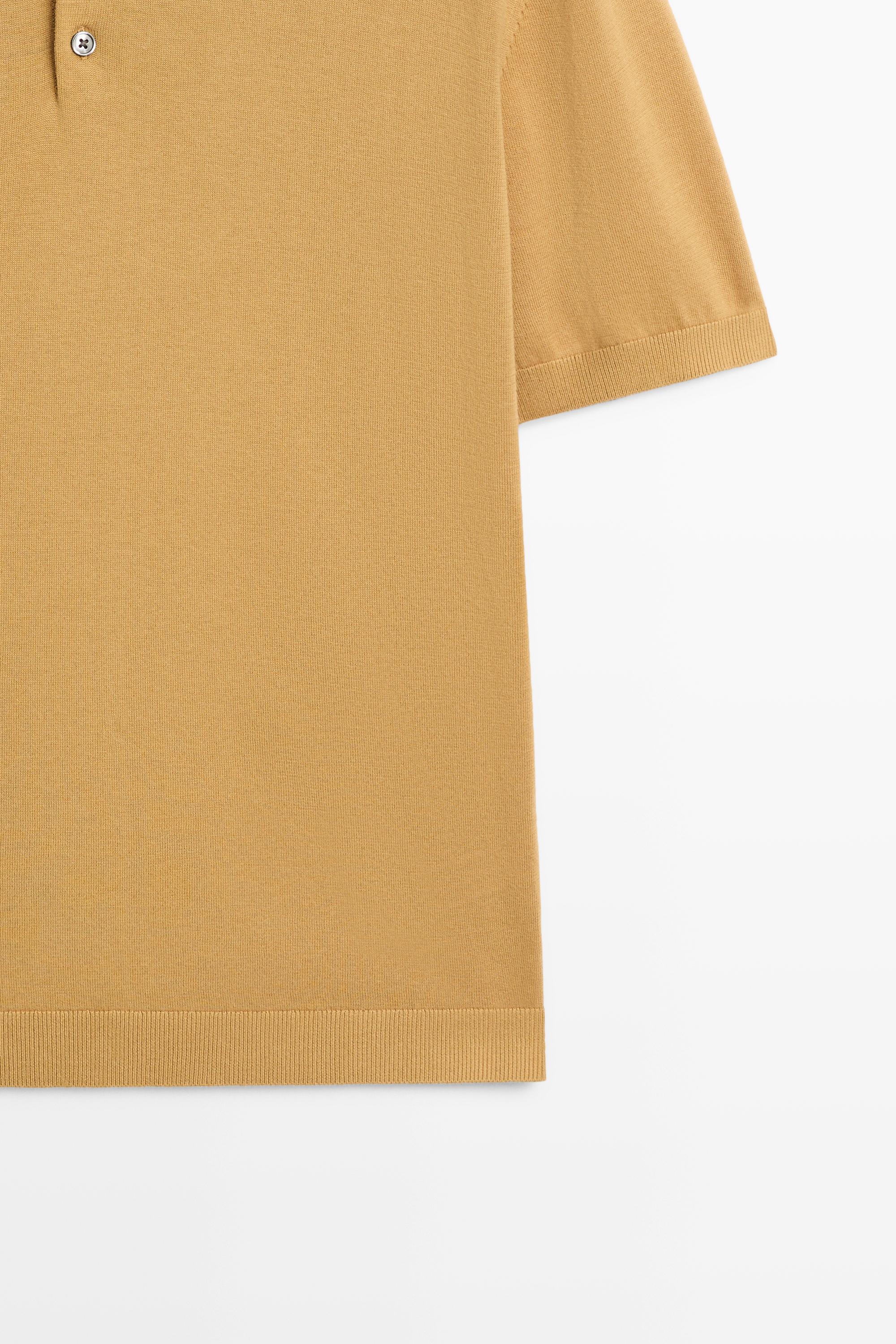 100% cotton knit polo sweater - thumbnail 9