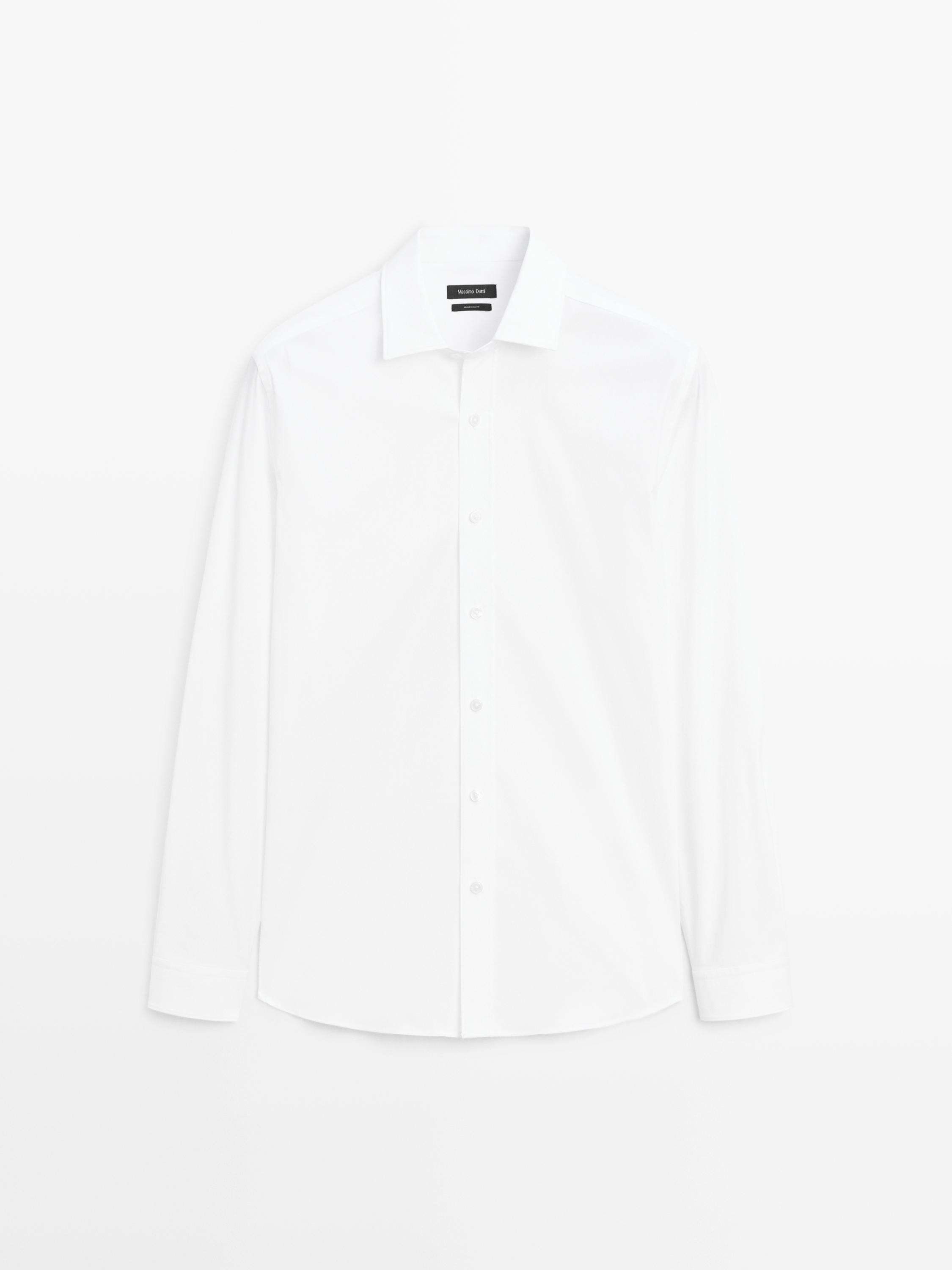 Regular fit stretch shirt
