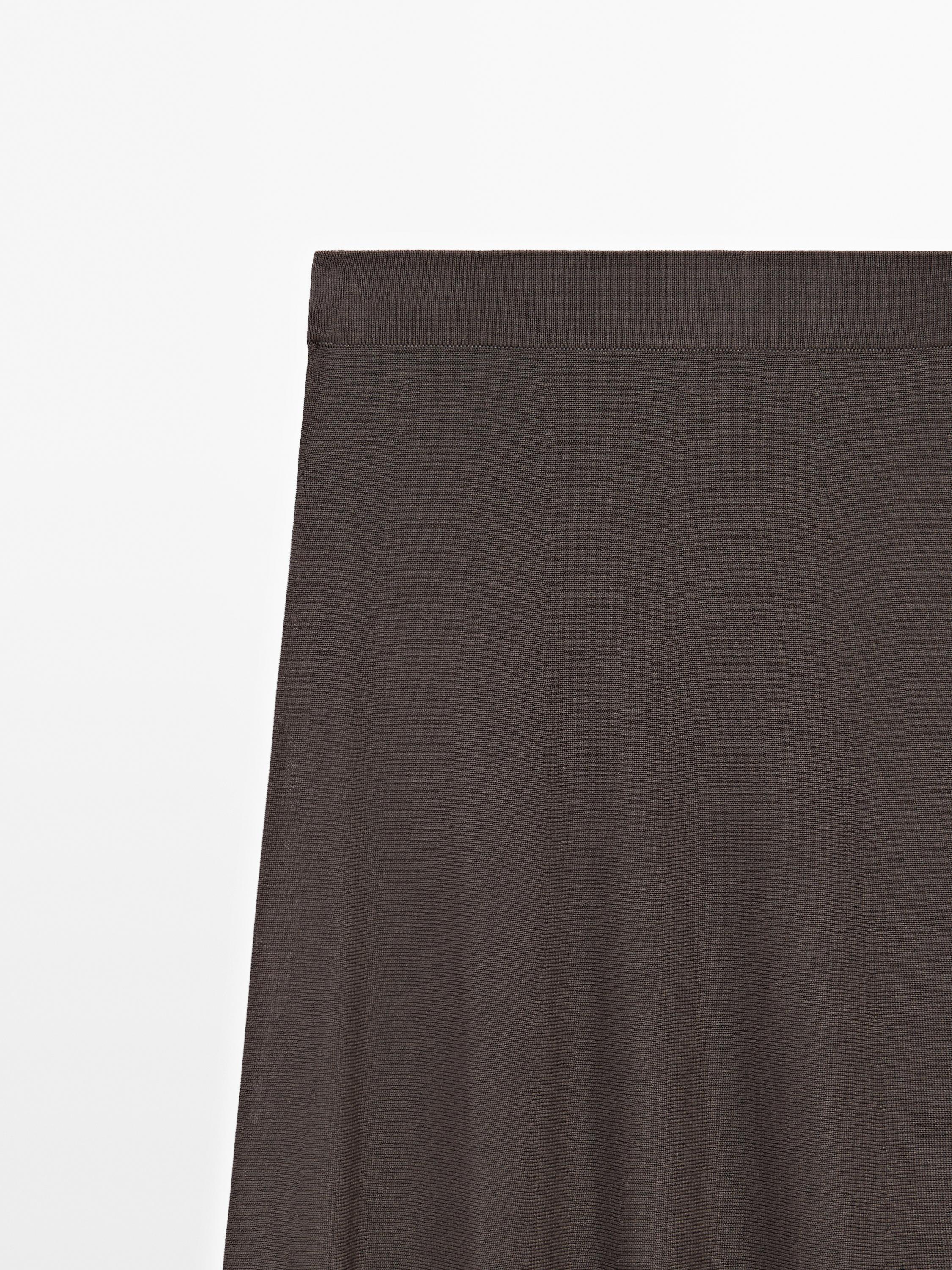 Long flared skirt