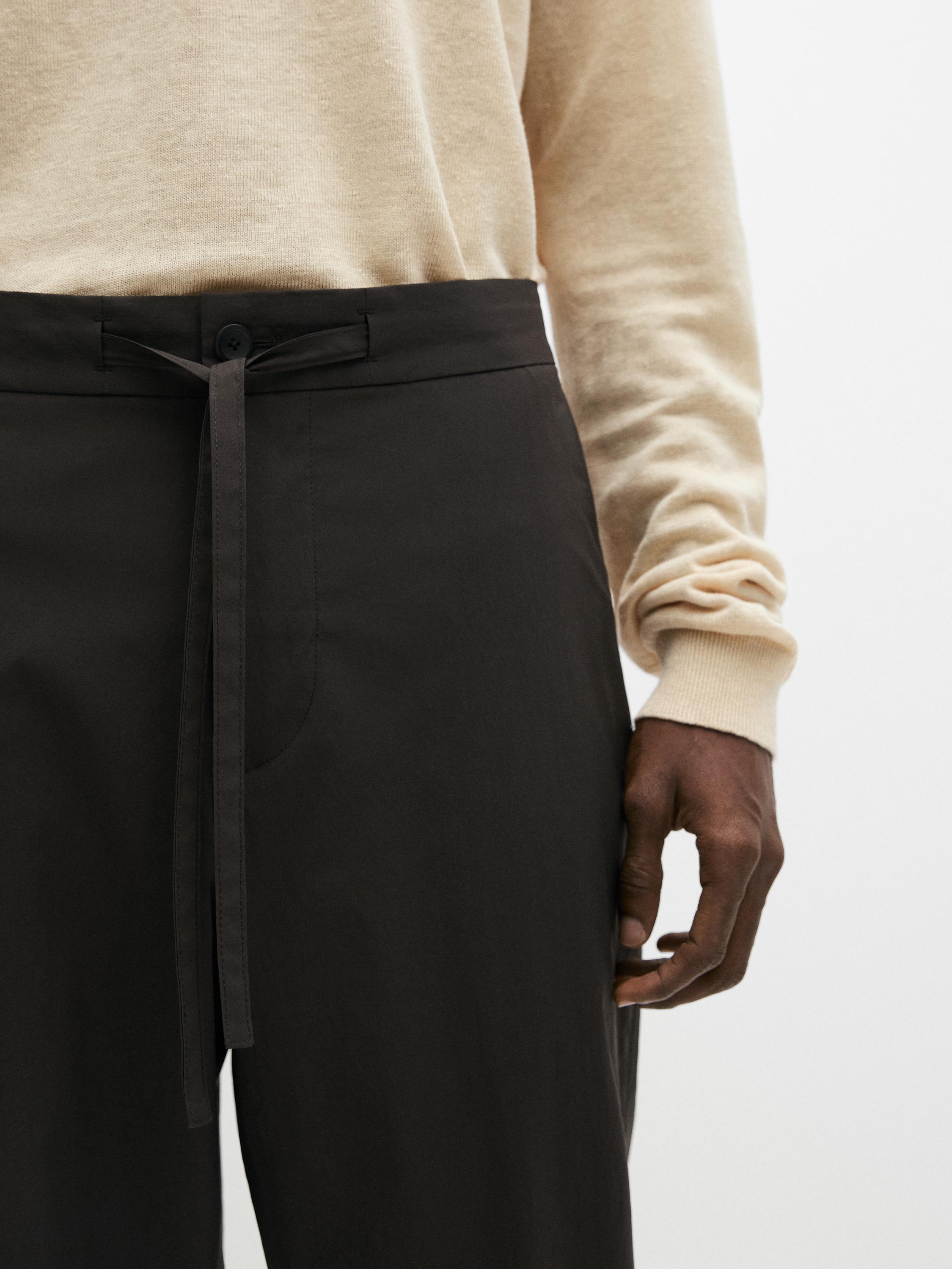 Total look technical trousers — BROWN