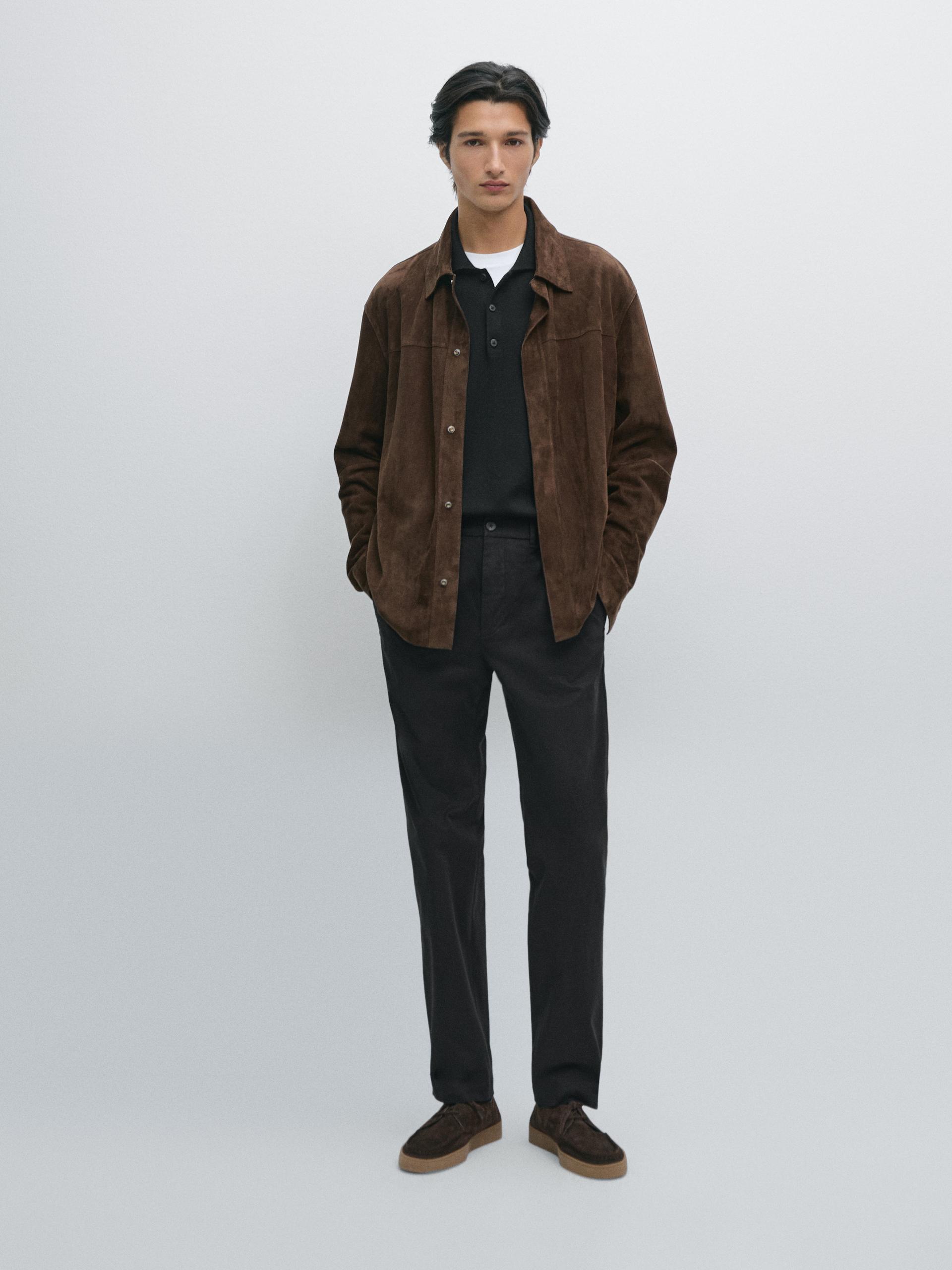 Pantalon De Jogging En Coton Mélangé - Noir - S - Massimo Dutti - Homme
