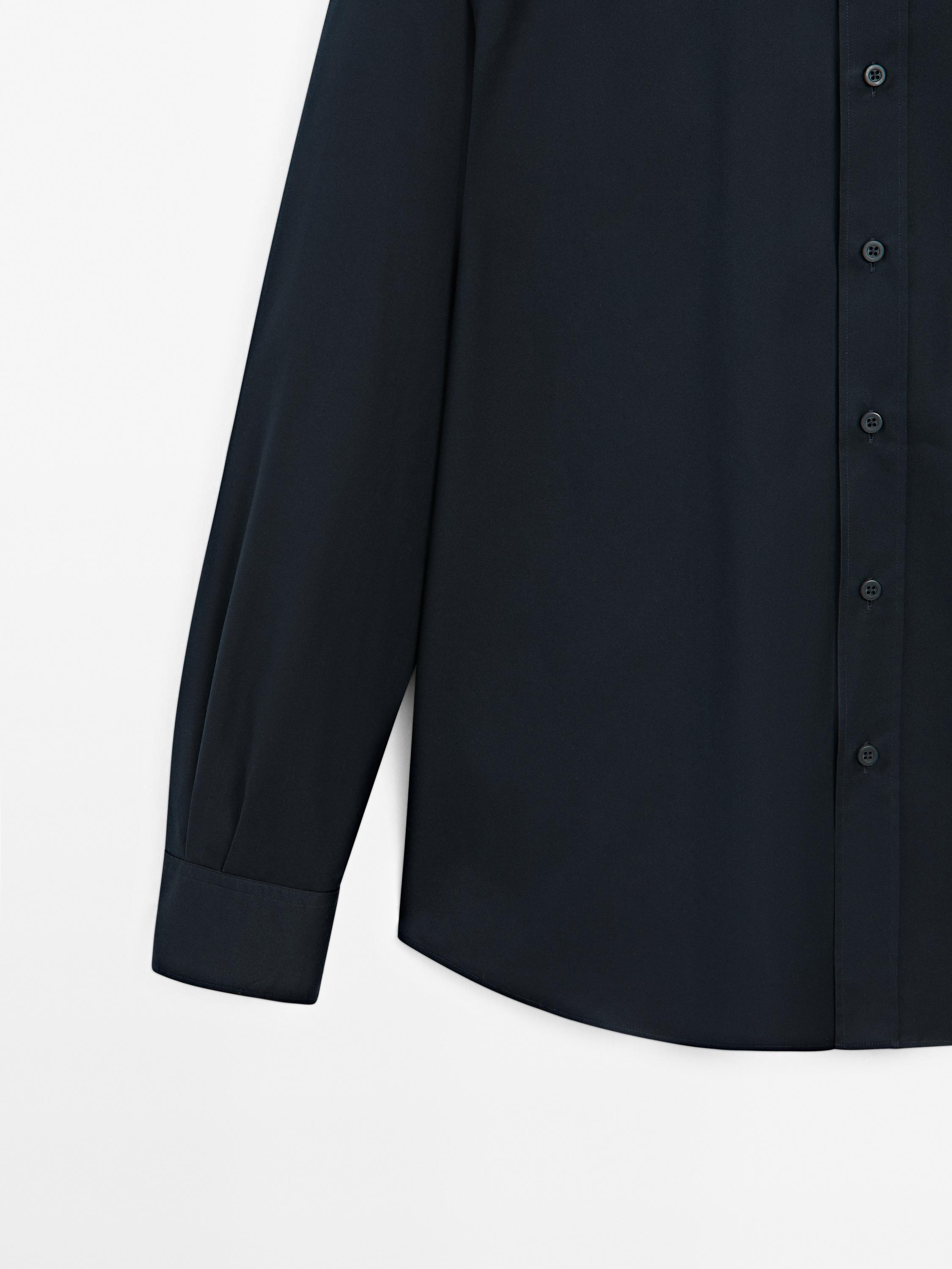 Regular fit 100% cotton twill shirt