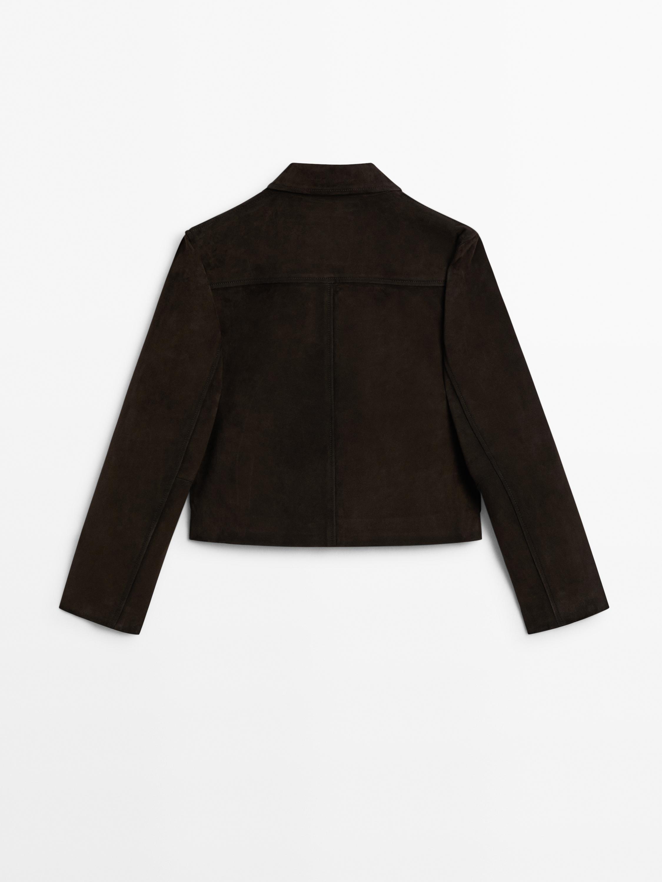 Chaqueta corta piel ante