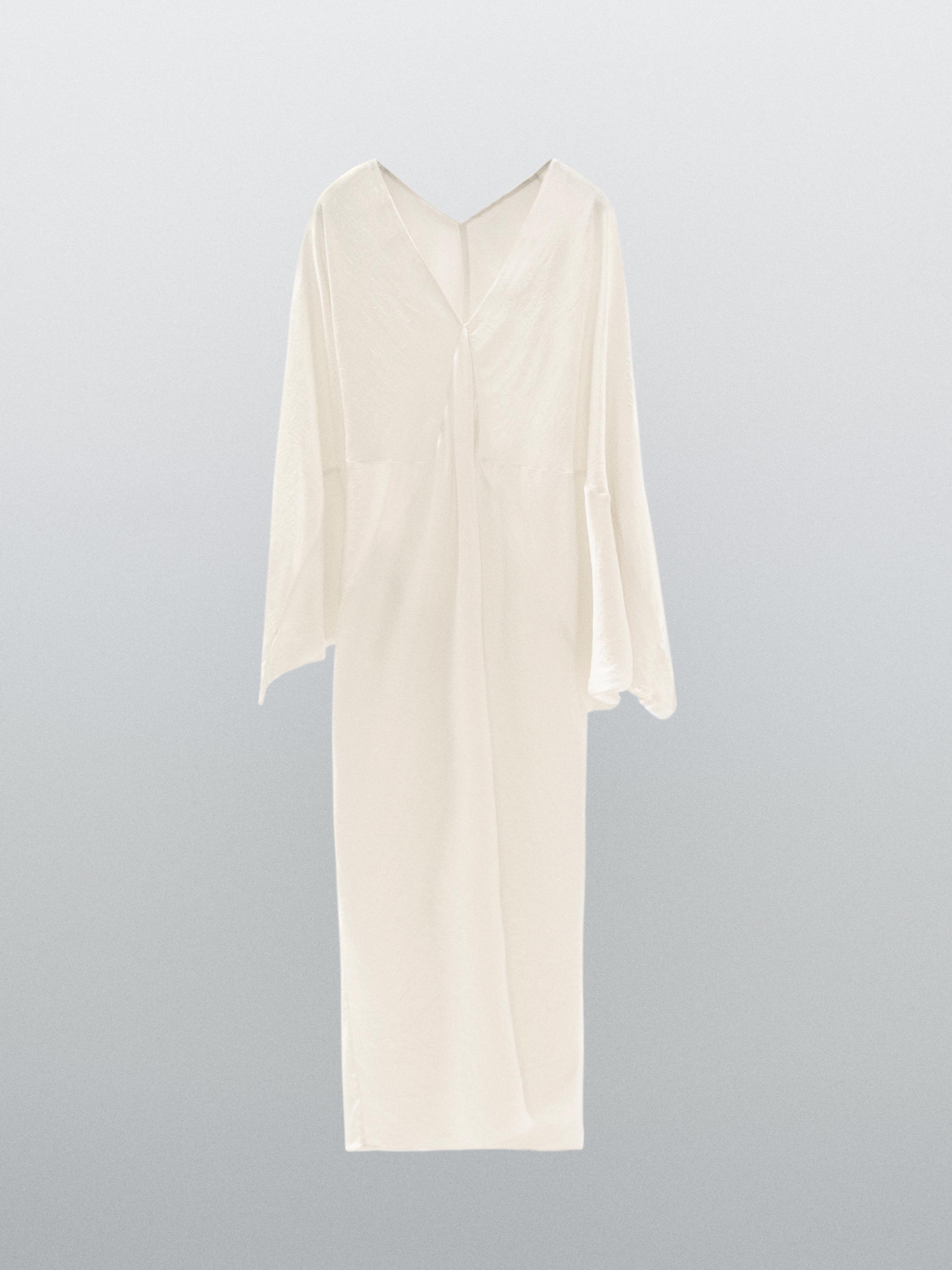 Robe kimono fluide satinée - STUDIO