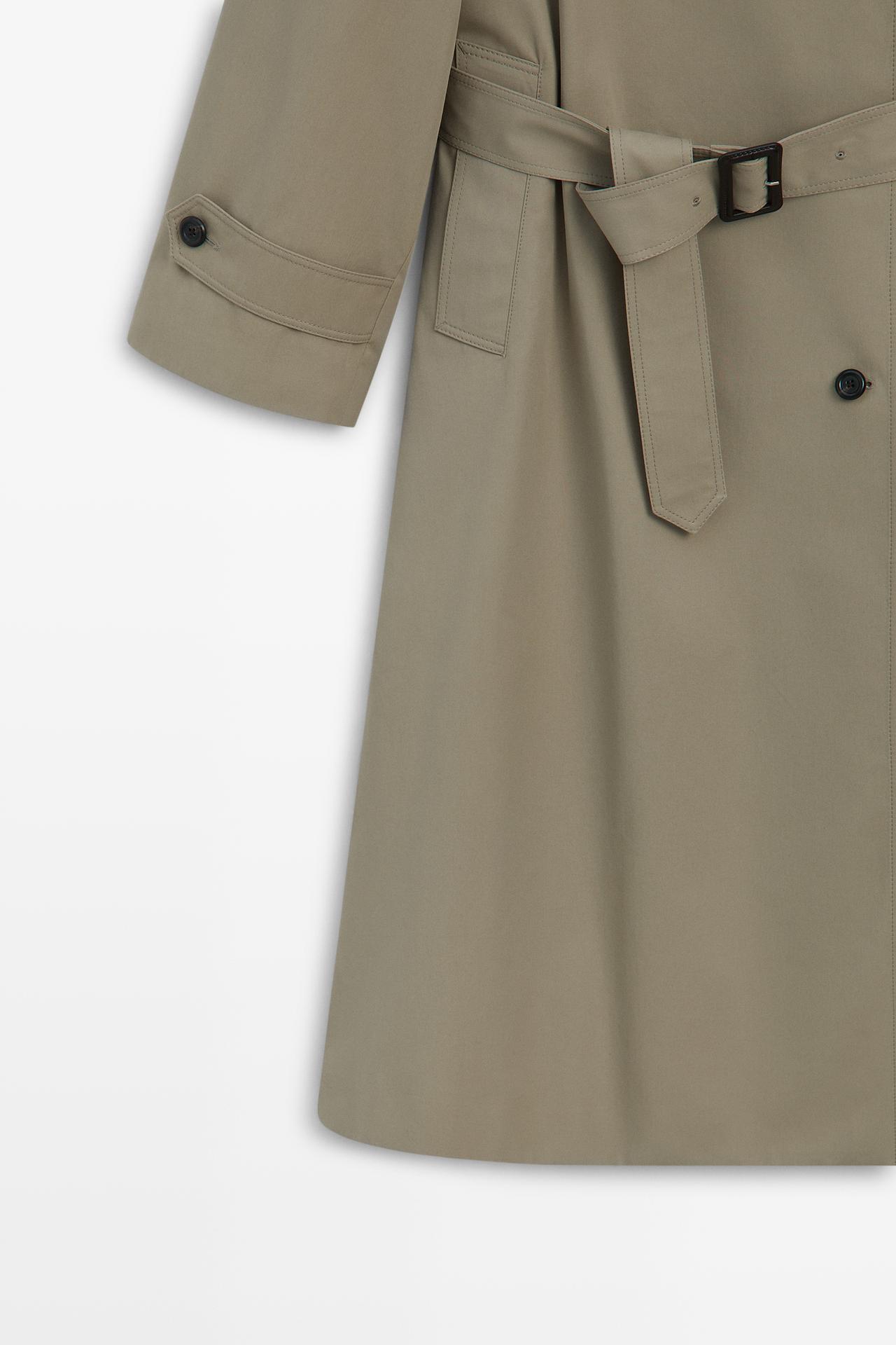 Double-breasted trench coat — Beige
