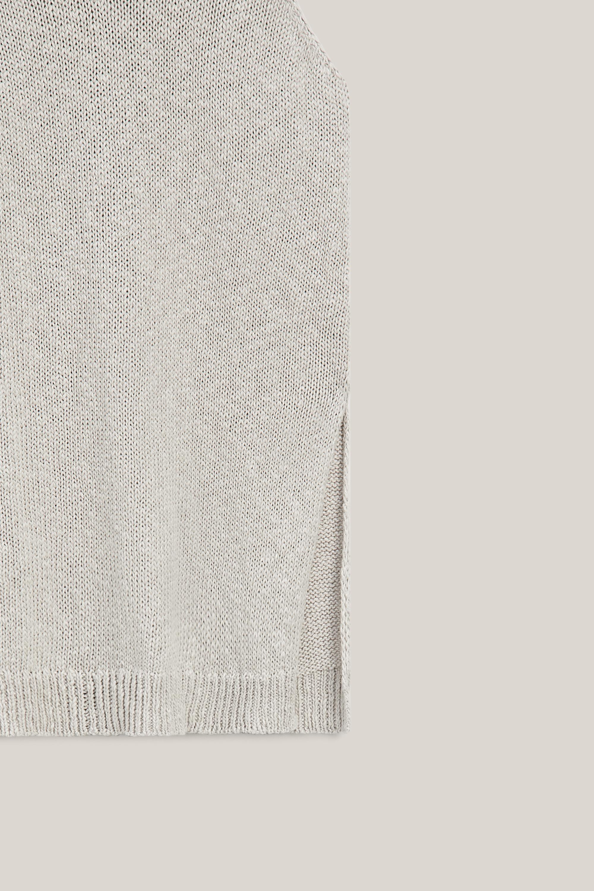 Long top with side vents - LIMITED EDITION — Pearl grey