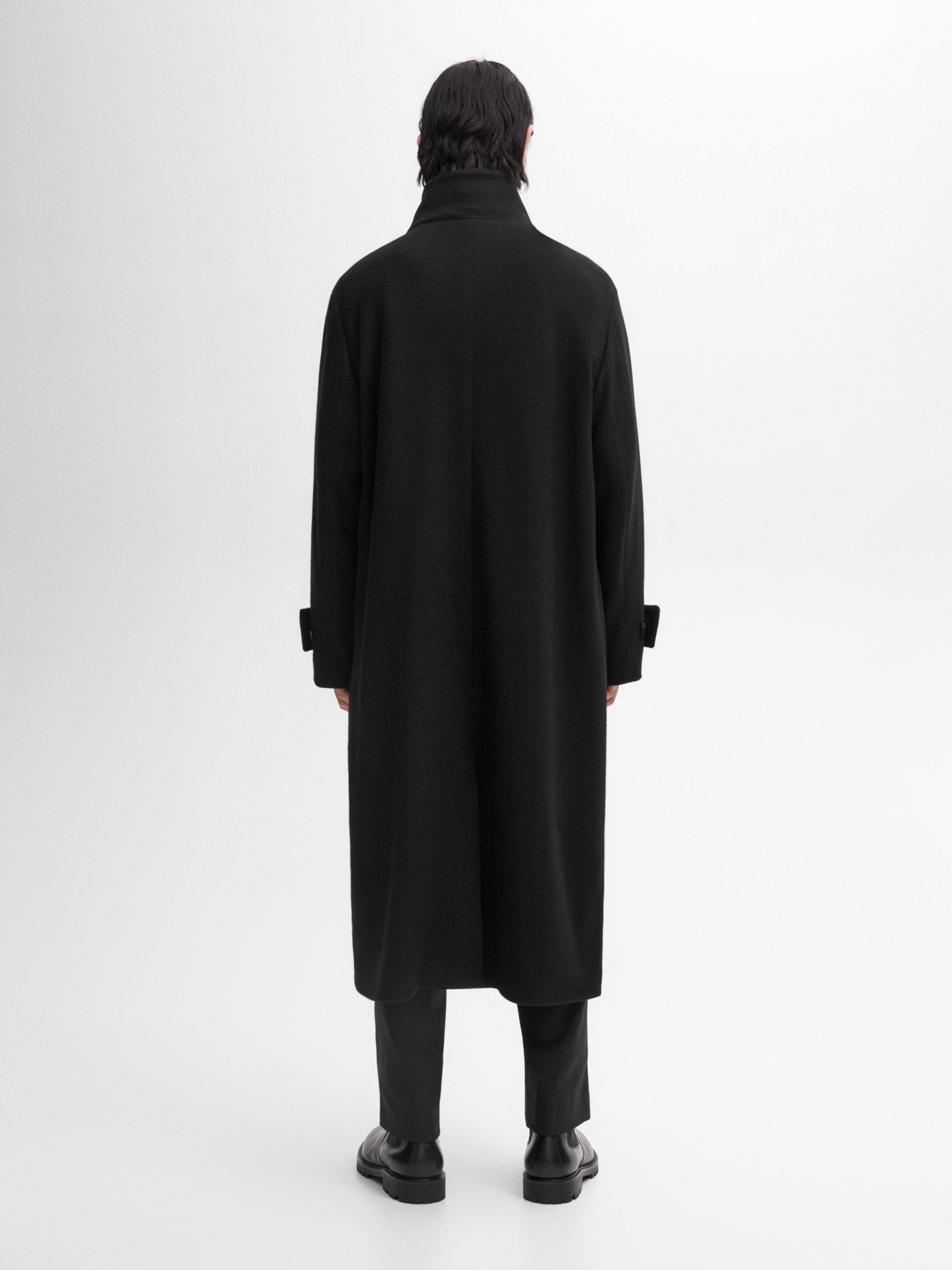 100% wool long coat
