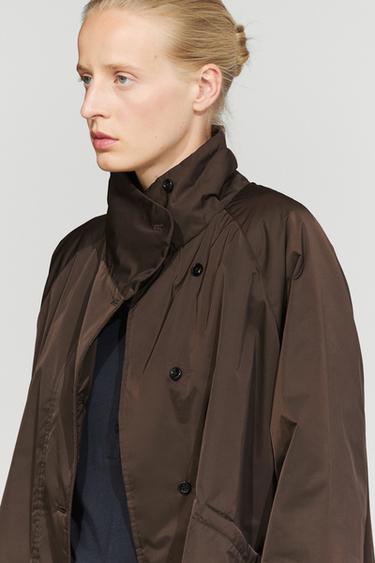 Voluminous puffer jacket — MOLE BROWN 5