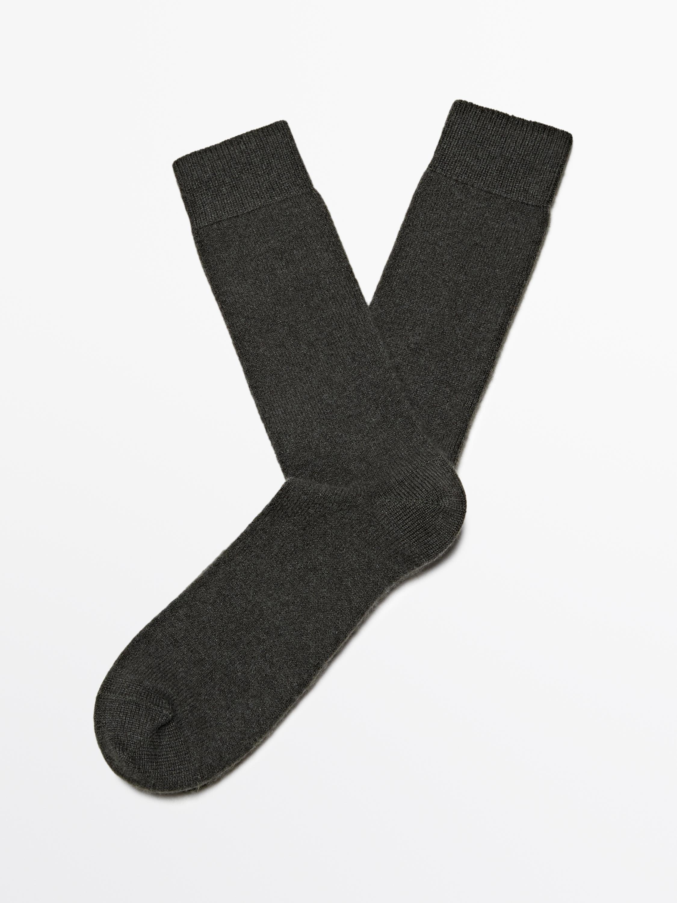 Cashmere blend knit socks