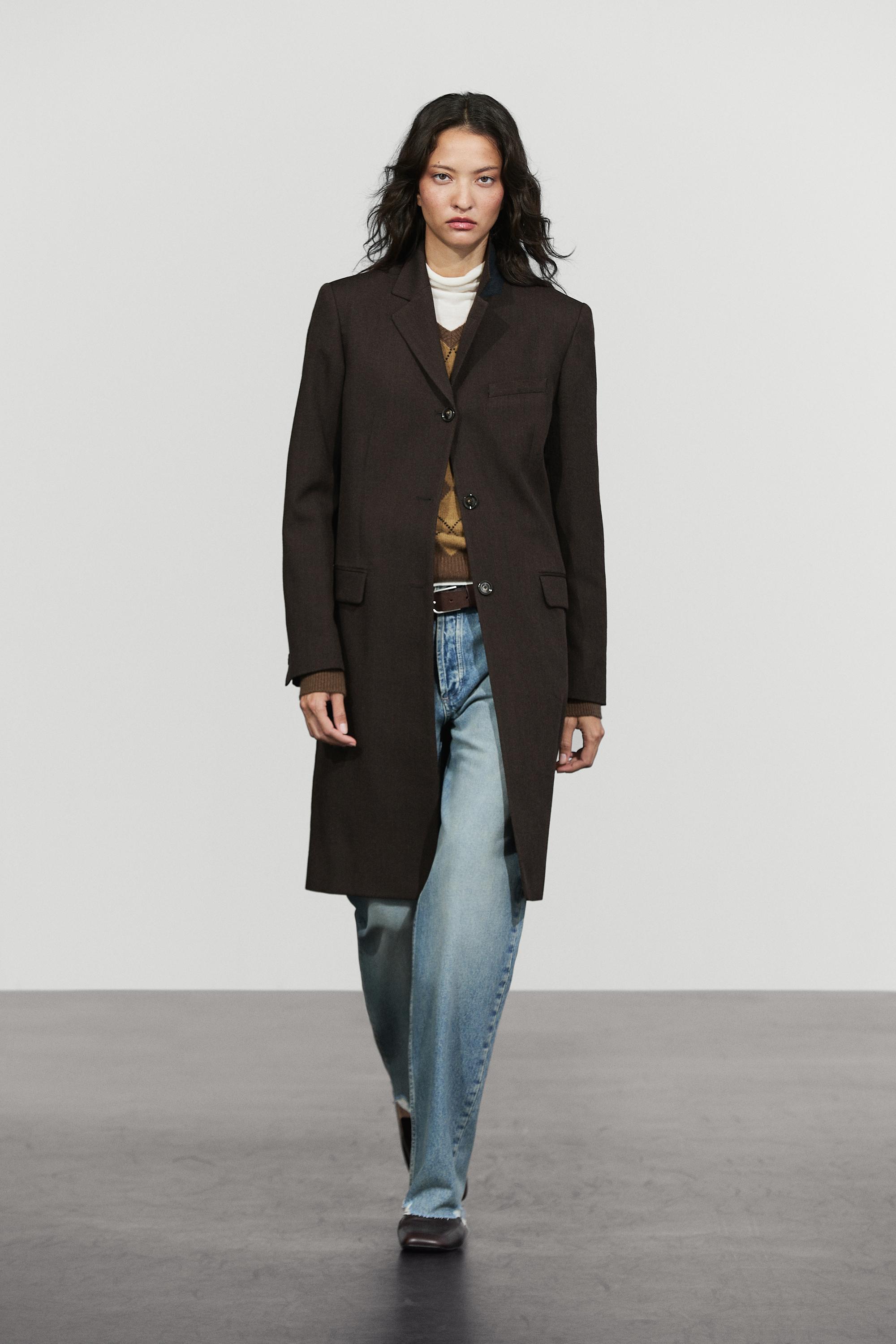 100% Wool Mid-Length Coat