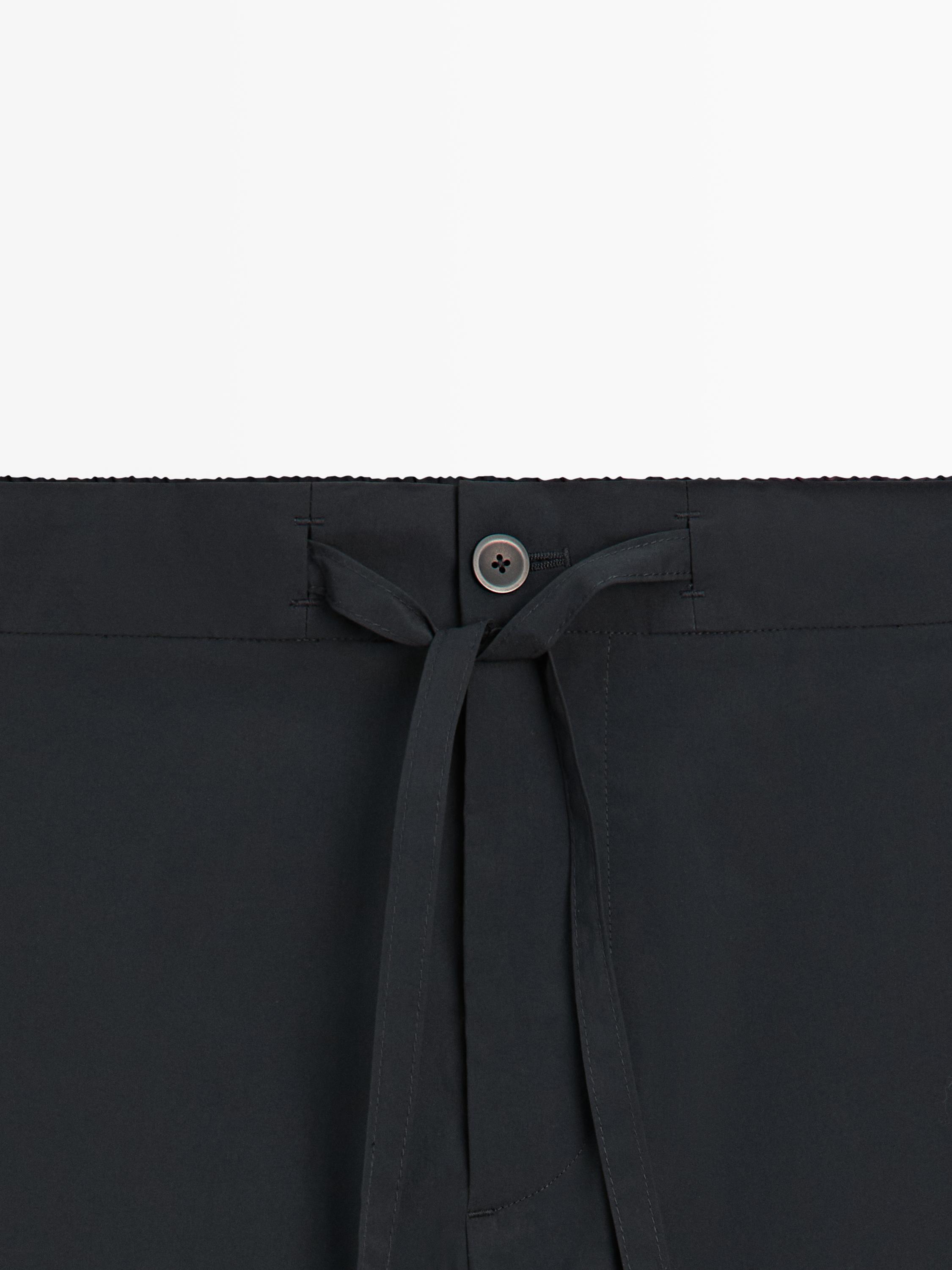 Total look technical trousers — NAVY BLUE
