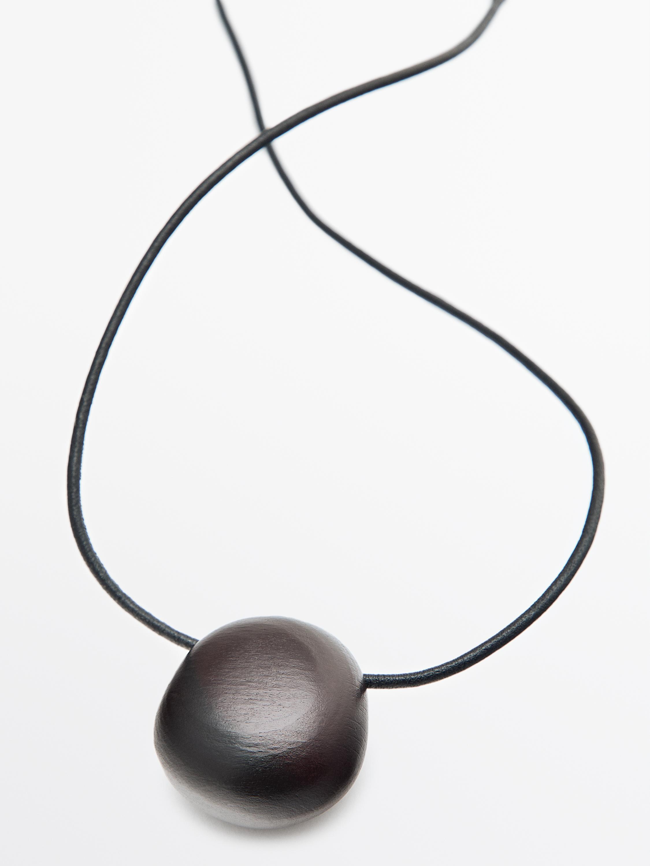 Wooden ball pendant