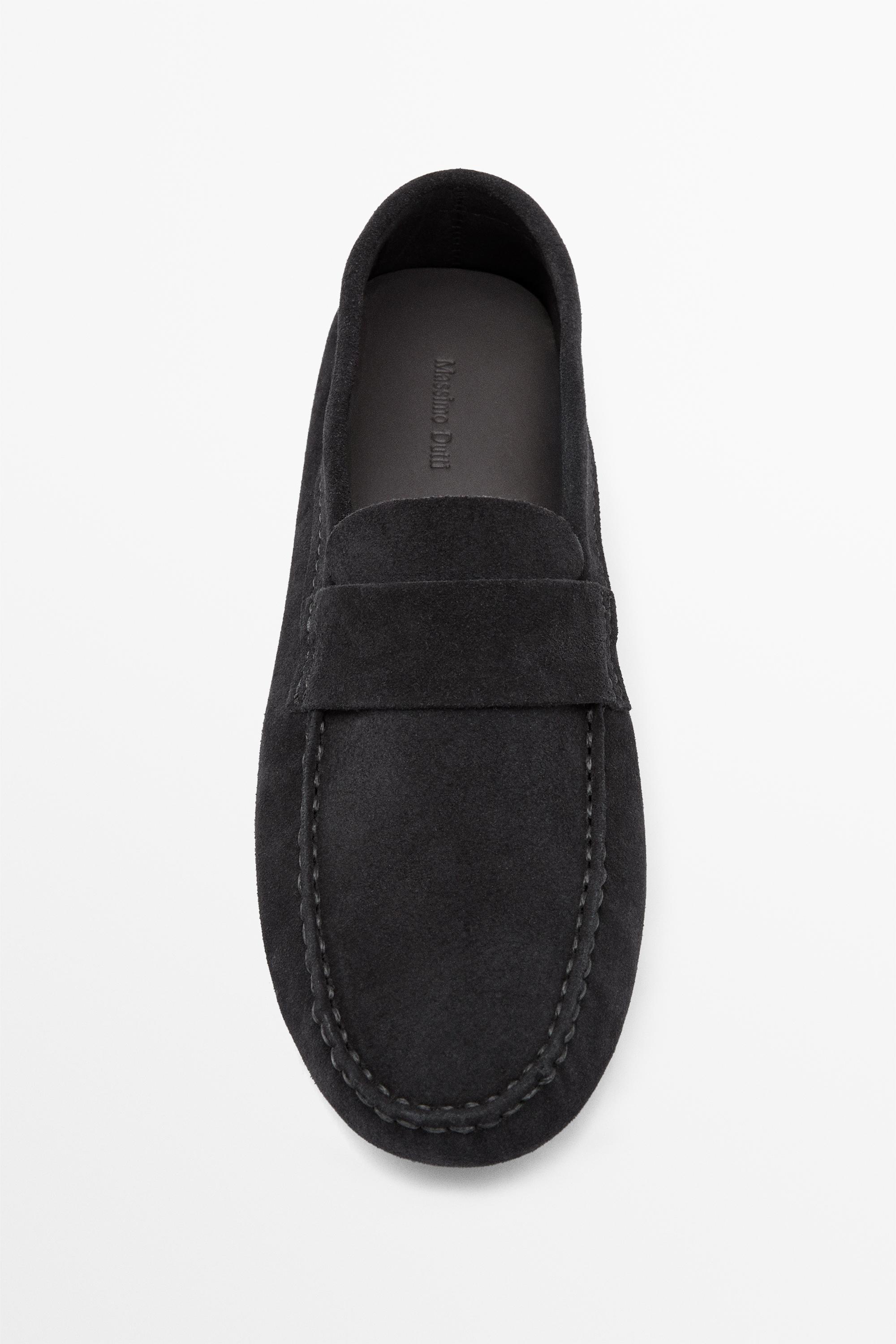 Soft leather ziowa  penny loafers — Dark blue