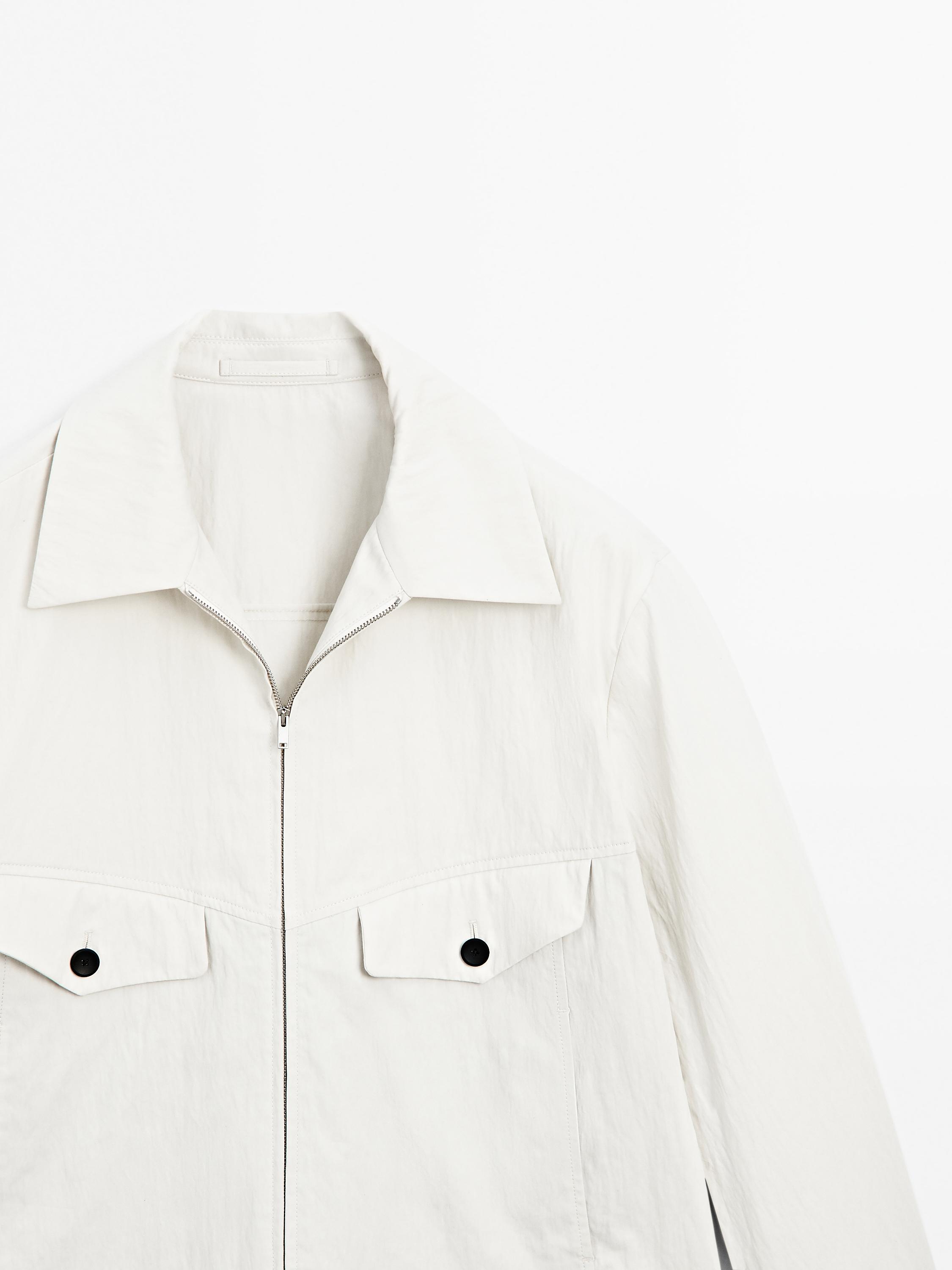 Cotton blend crepe jacket - Limited Edition