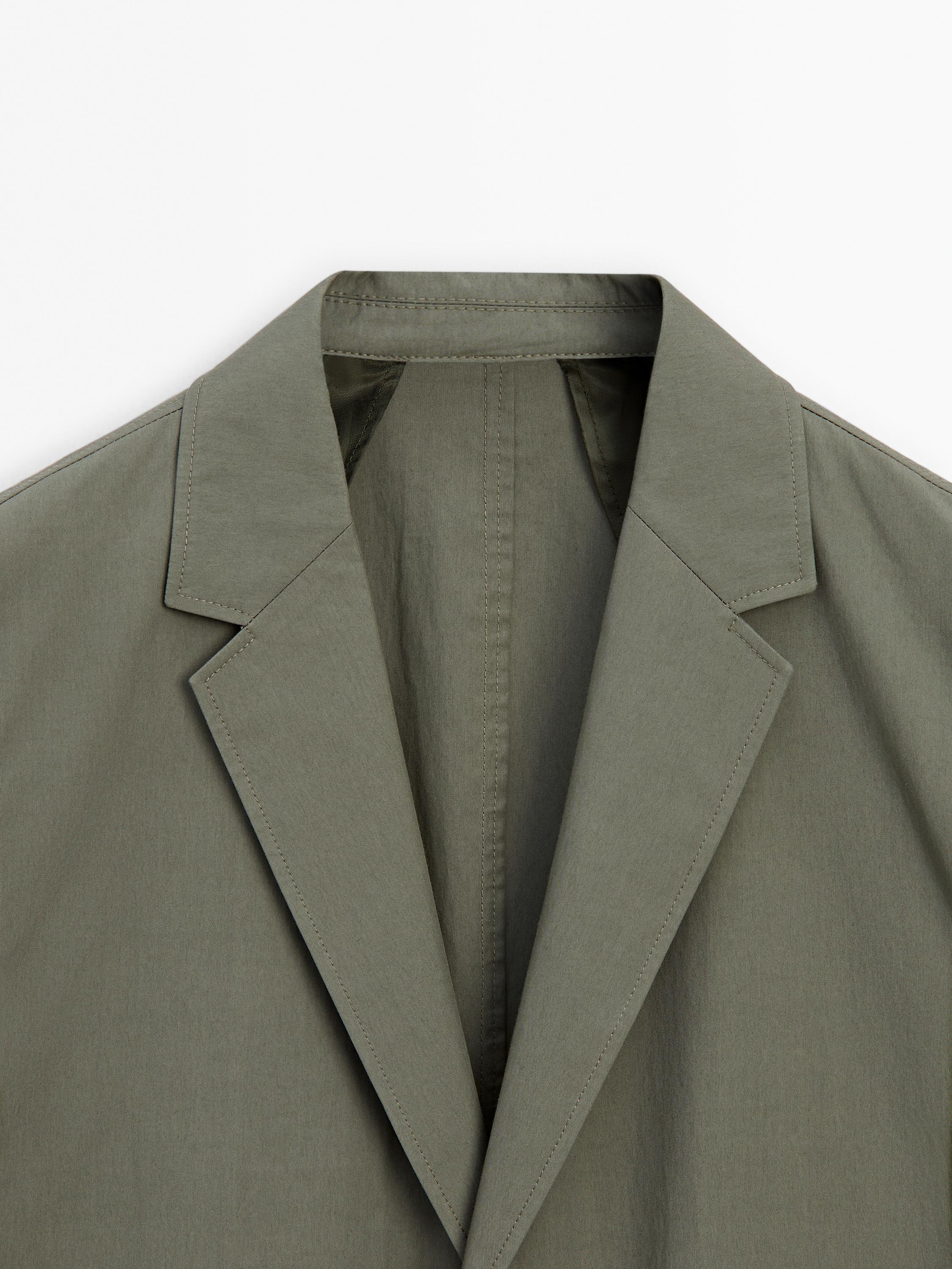 Blazer en coton mélangé