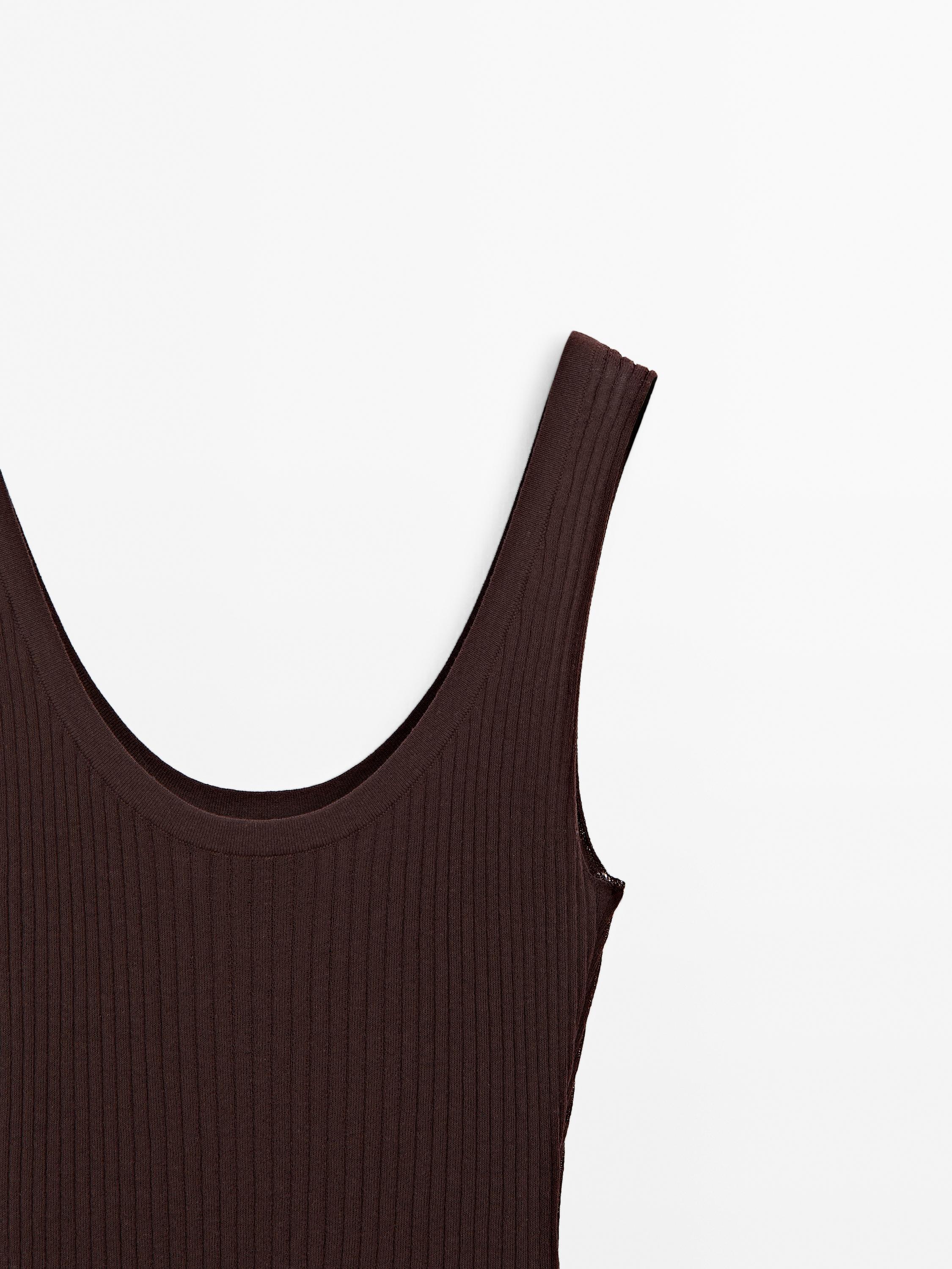 Dzianinowe body z okrągłym dekoltem - STUDIO