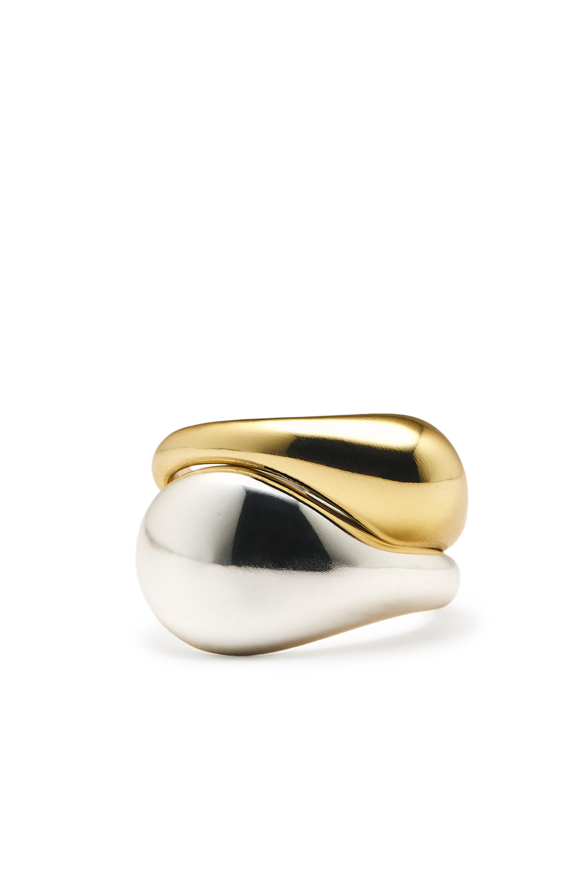 Pack of rounded rings — GOLDEN